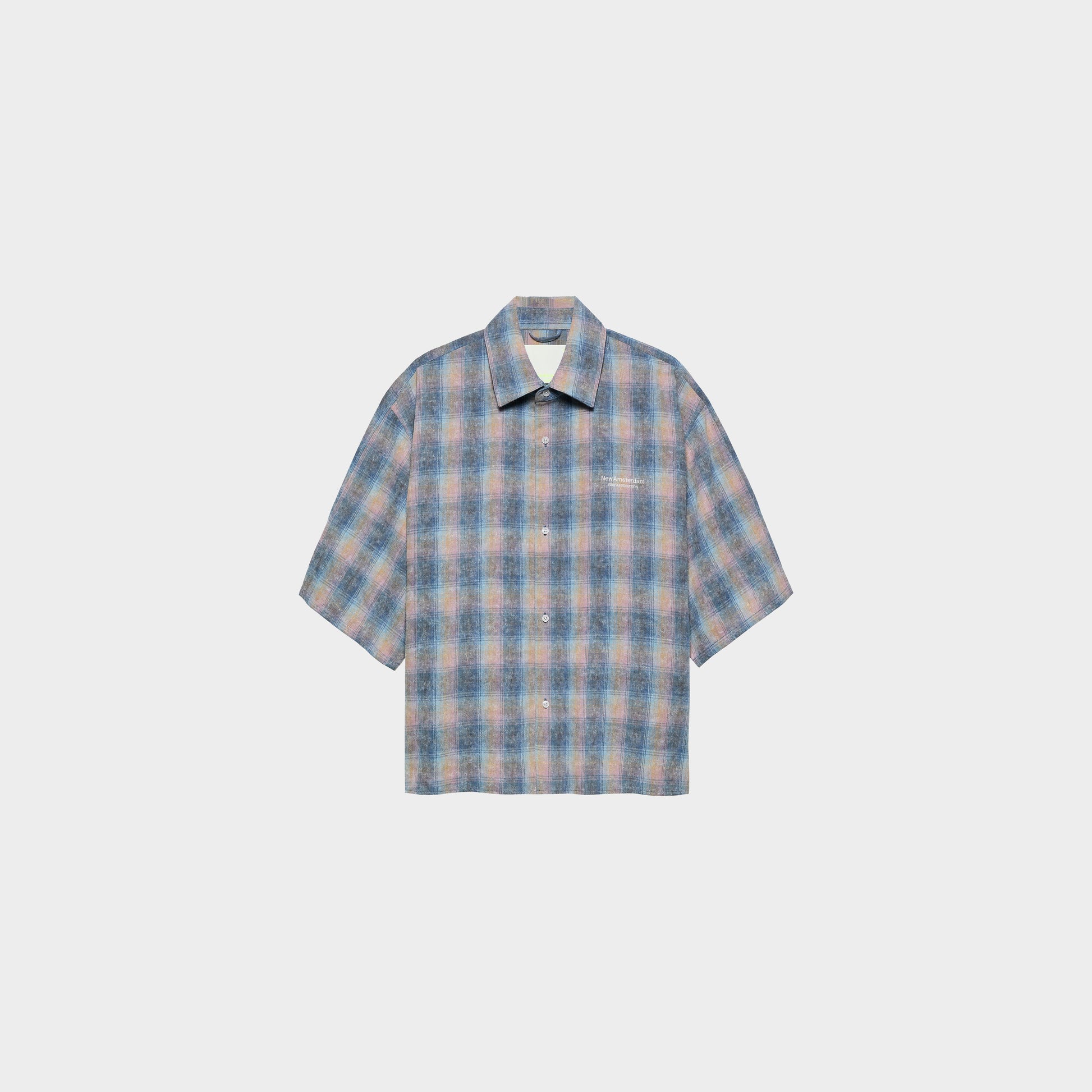 New Amsterdam Surf Association Flanel Short Sleeve Button-Up in Farbe multi