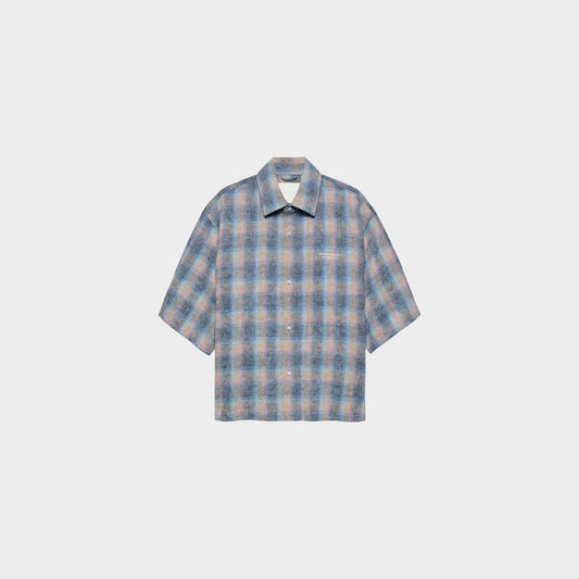 Flanel Short Sleeve Button-Up