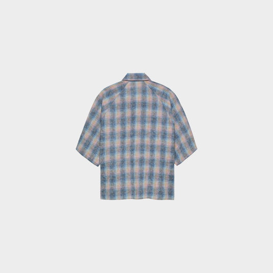 Flanel Short Sleeve Button-Up