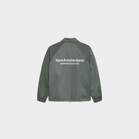 Nylon Coach Jacket Shark Green