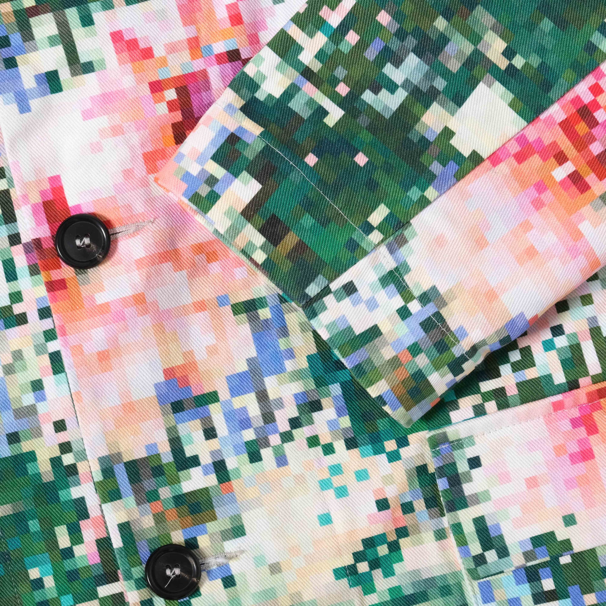 OMEN Mantel Kliff Heavy Twill Pixel Blüte in Farbe pixel_bluete