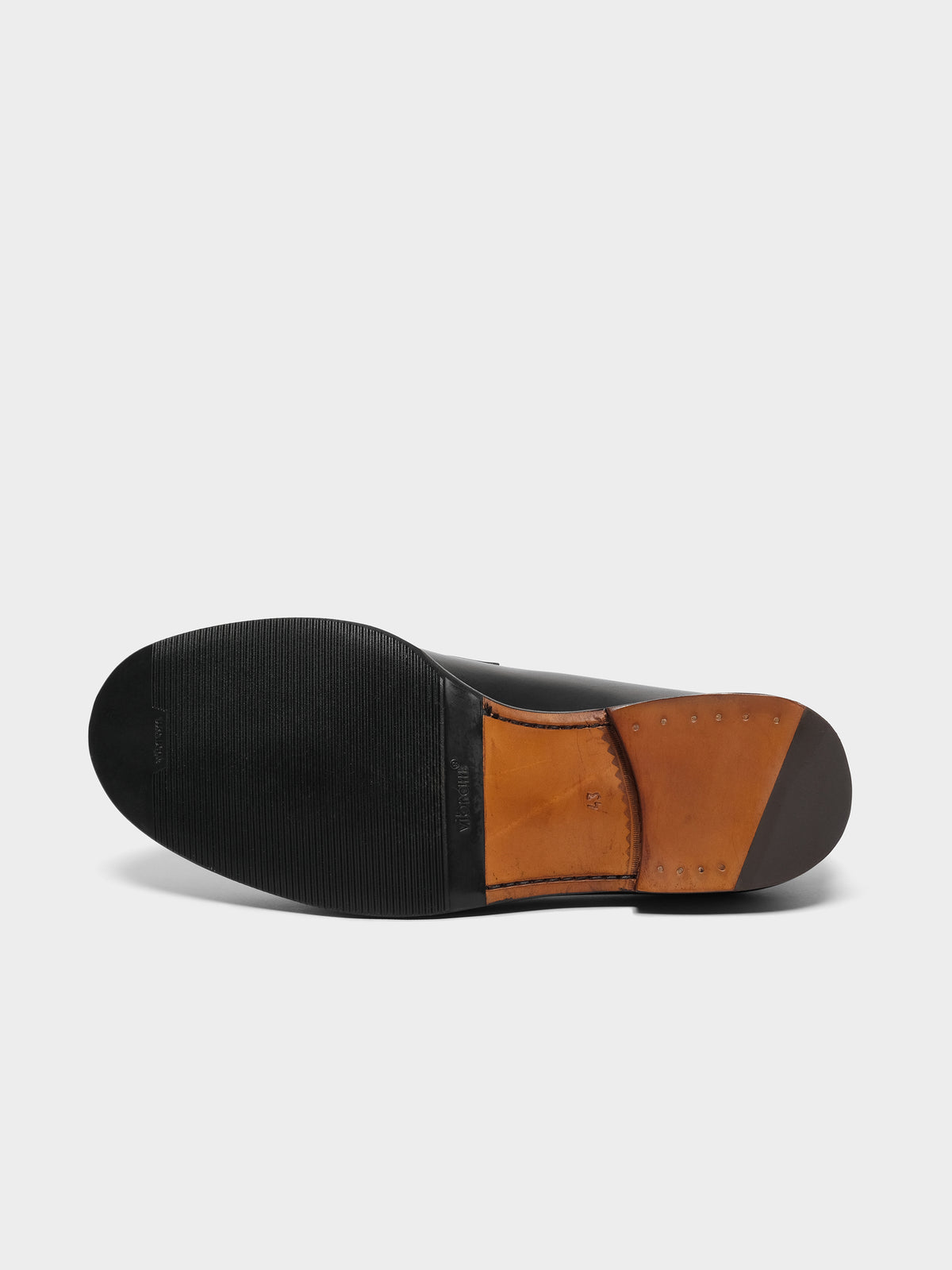 OMEN Leder Schuh ME703 in Farbe negro