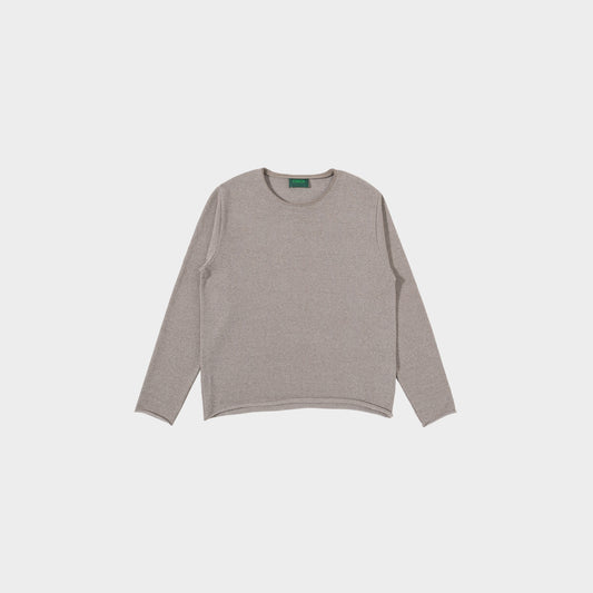 OMEN Pullover Christo Futter in Farbe beige_melange_weiss