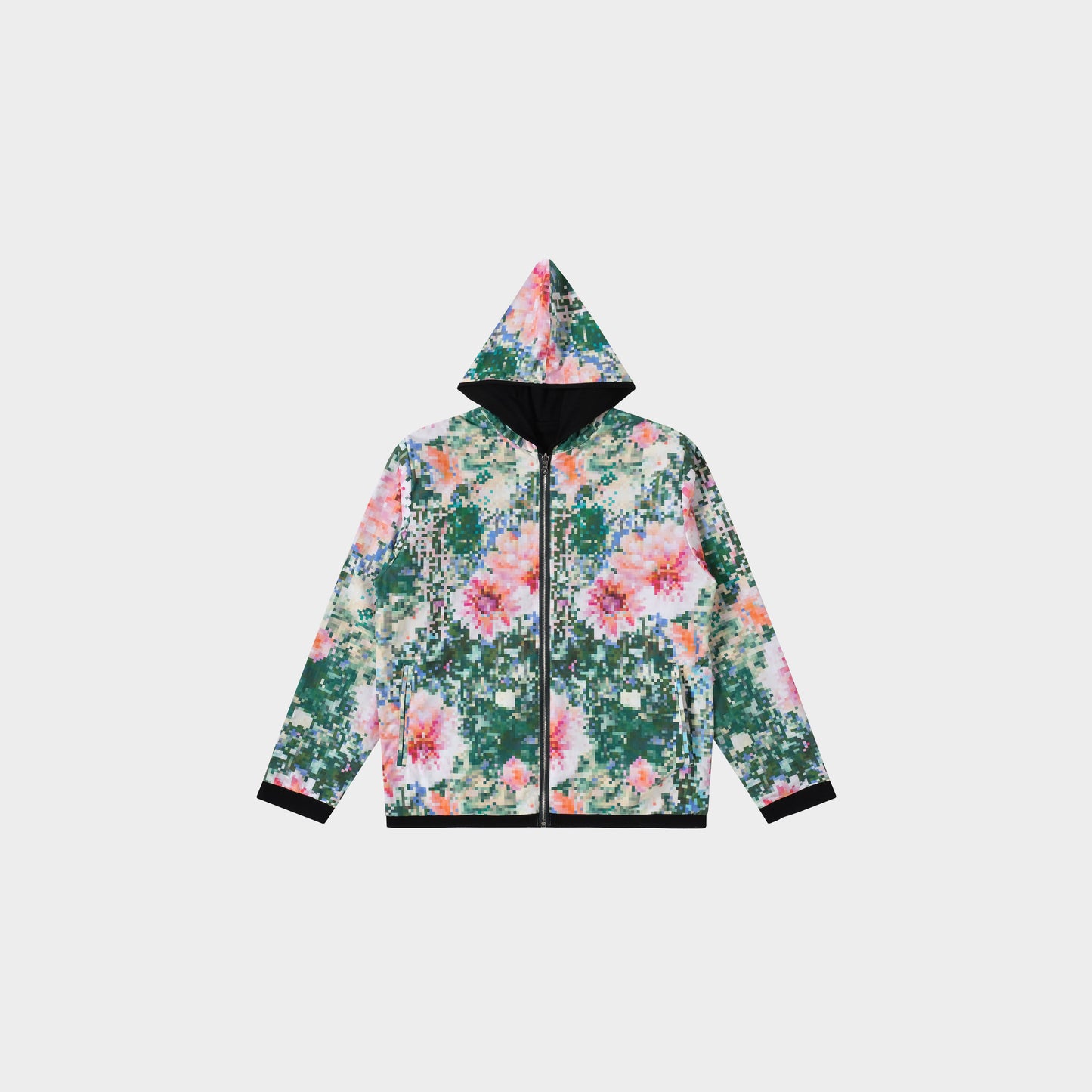 OMEN Strickjacke Bond Popeline Pixel Blüte RL in Farbe pixel_bluete