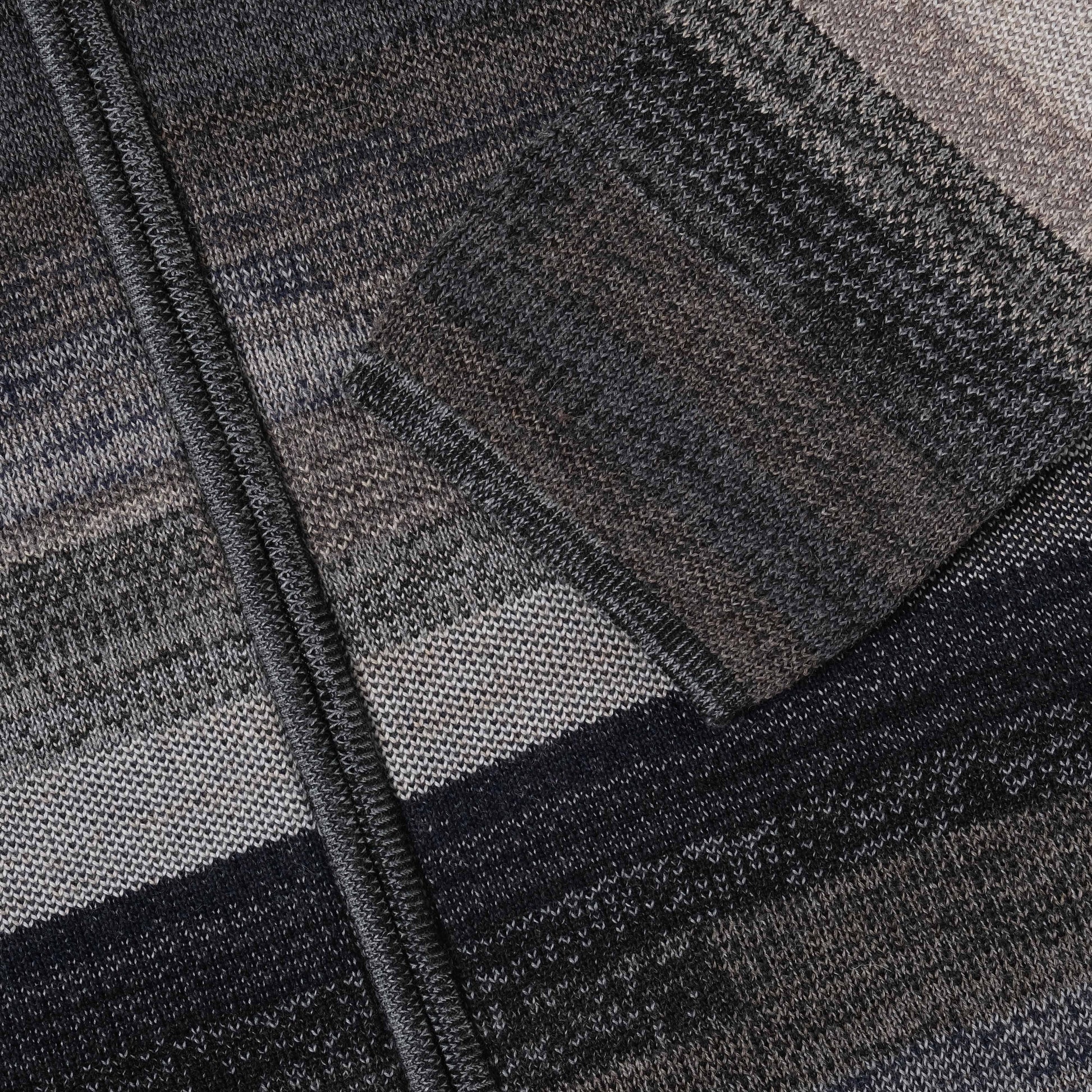 OMEN Strickjacke Filo São Paulo in Farbe pfeffer_salz