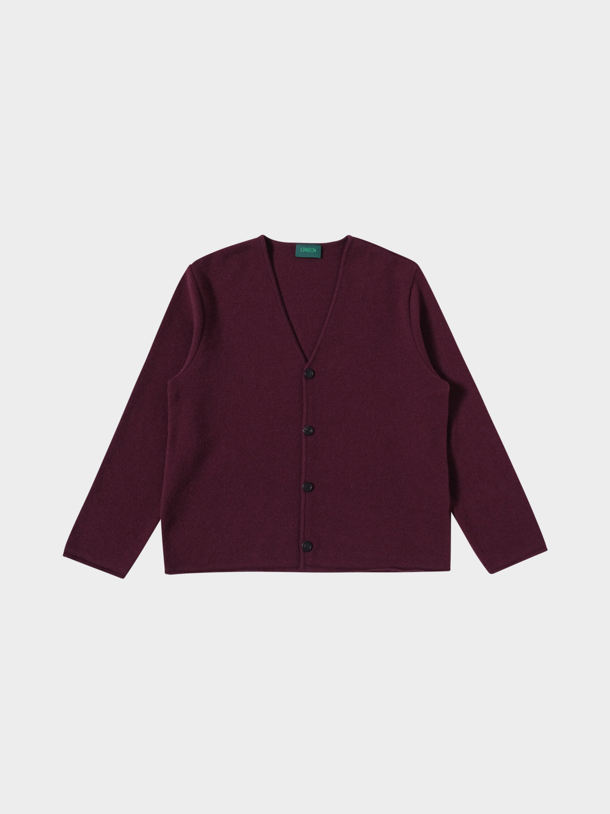 OMEN Strickjacke Paul Futter I Kaschmir in Farbe merlot