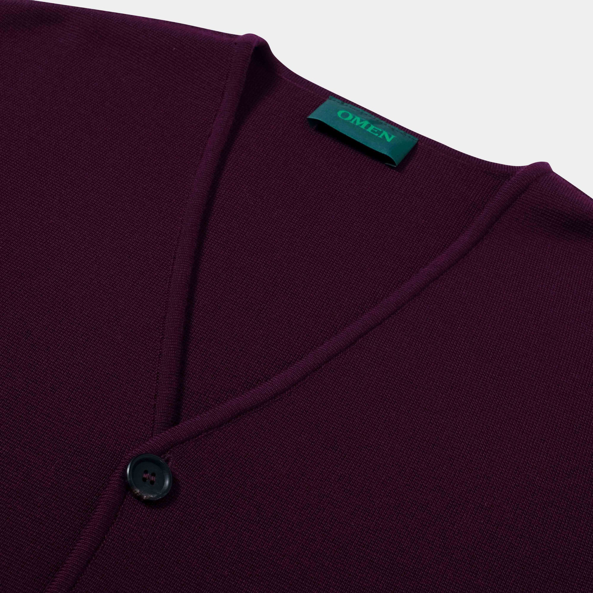 OMEN Strickjacke Paul PS in Farbe grape