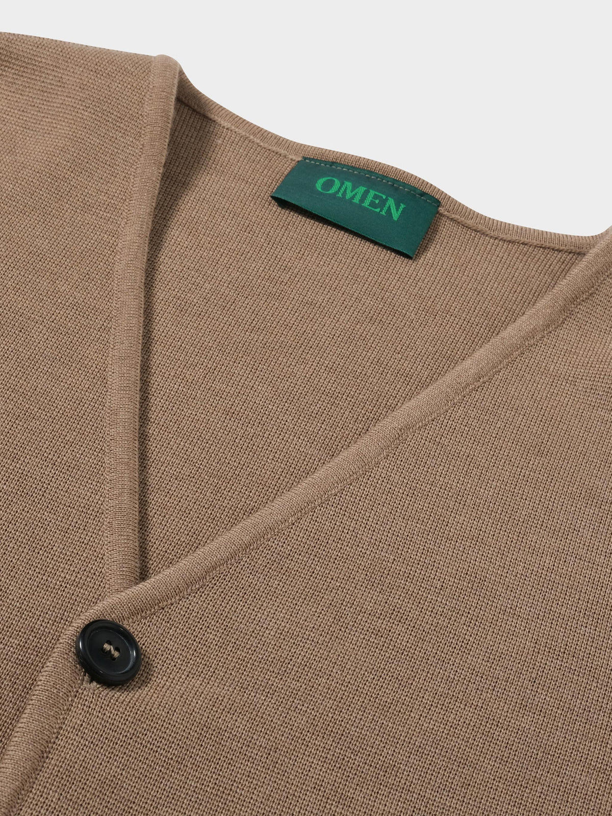 OMEN Strickjacke Paul PS in Farbe caramel