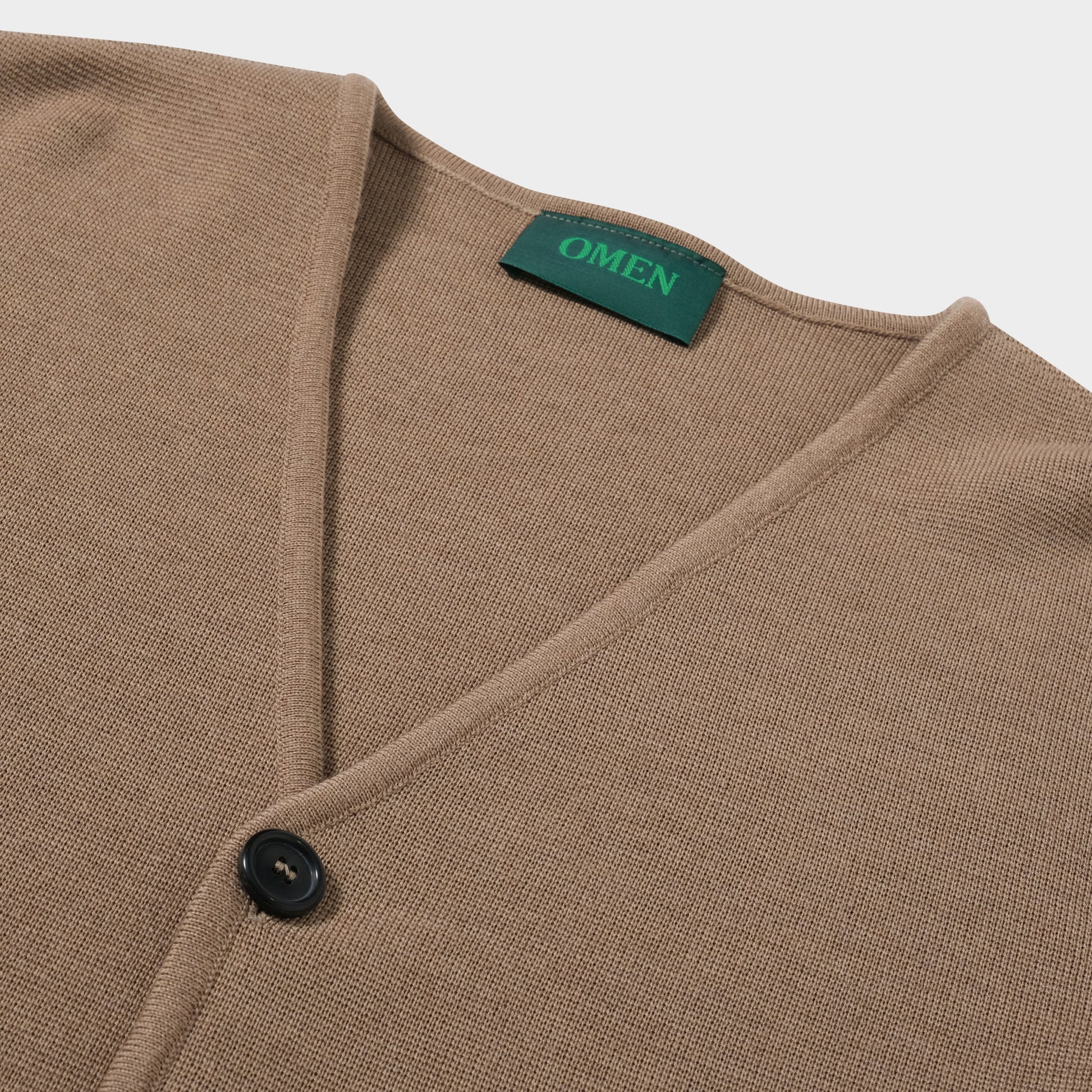 OMEN Strickjacke Paul PS in Farbe caramel