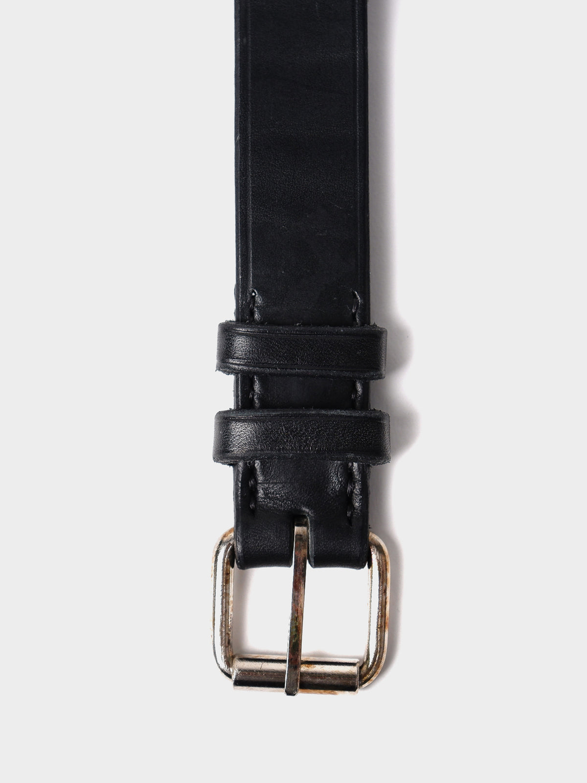 OMEN Leder Gürtel Schmal in Farbe schwarz