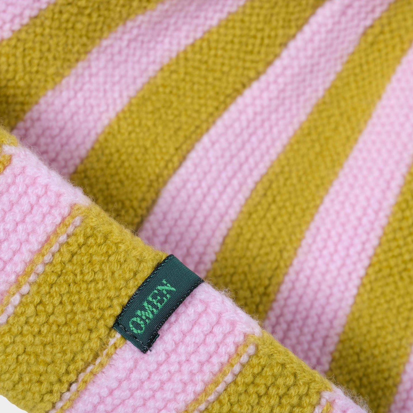 OMEN Mütze Triangle MA Ringel LL in Farbe absinth_blush