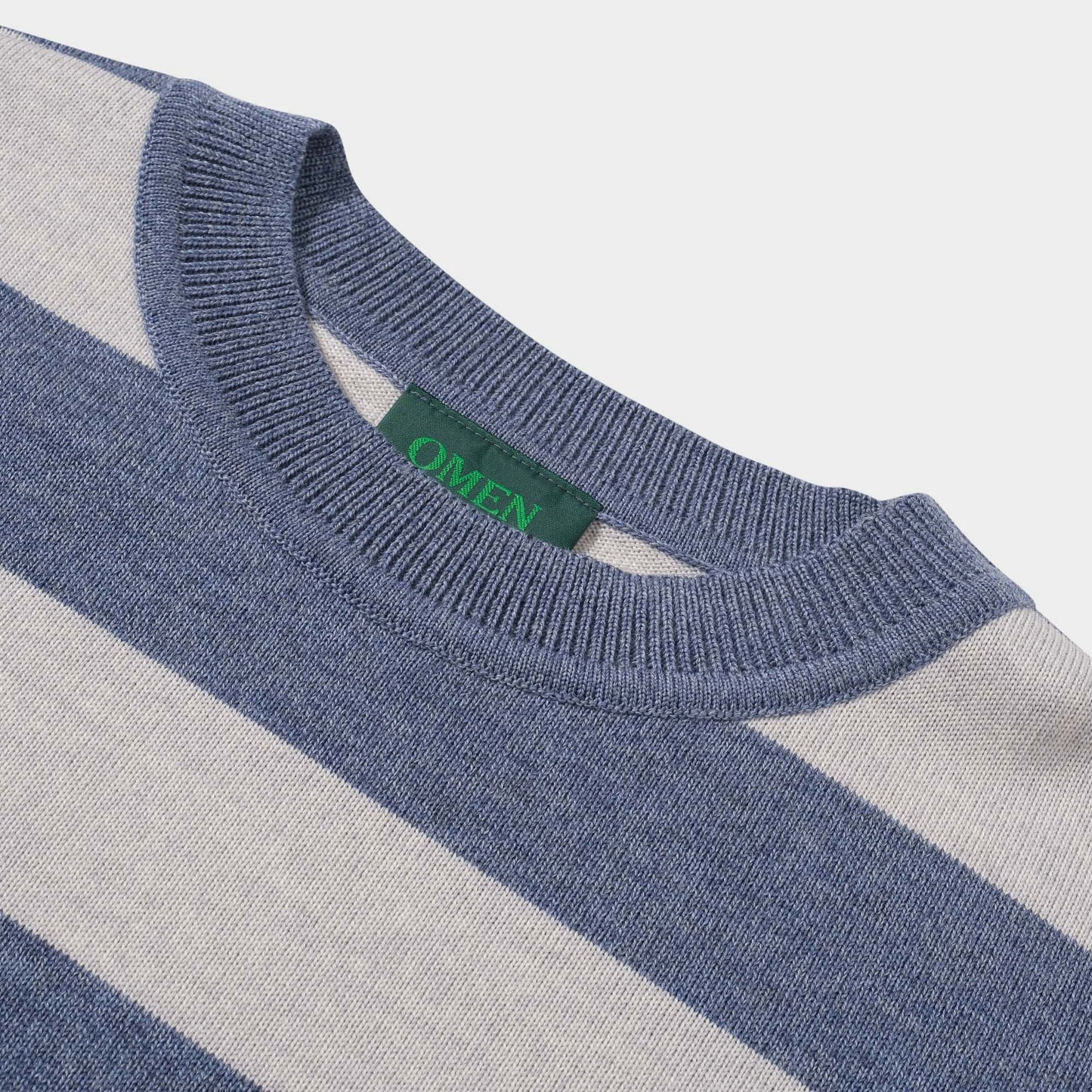 OMEN Pullover Fliege Stripes RL in Farbe stonewash_naturmelange