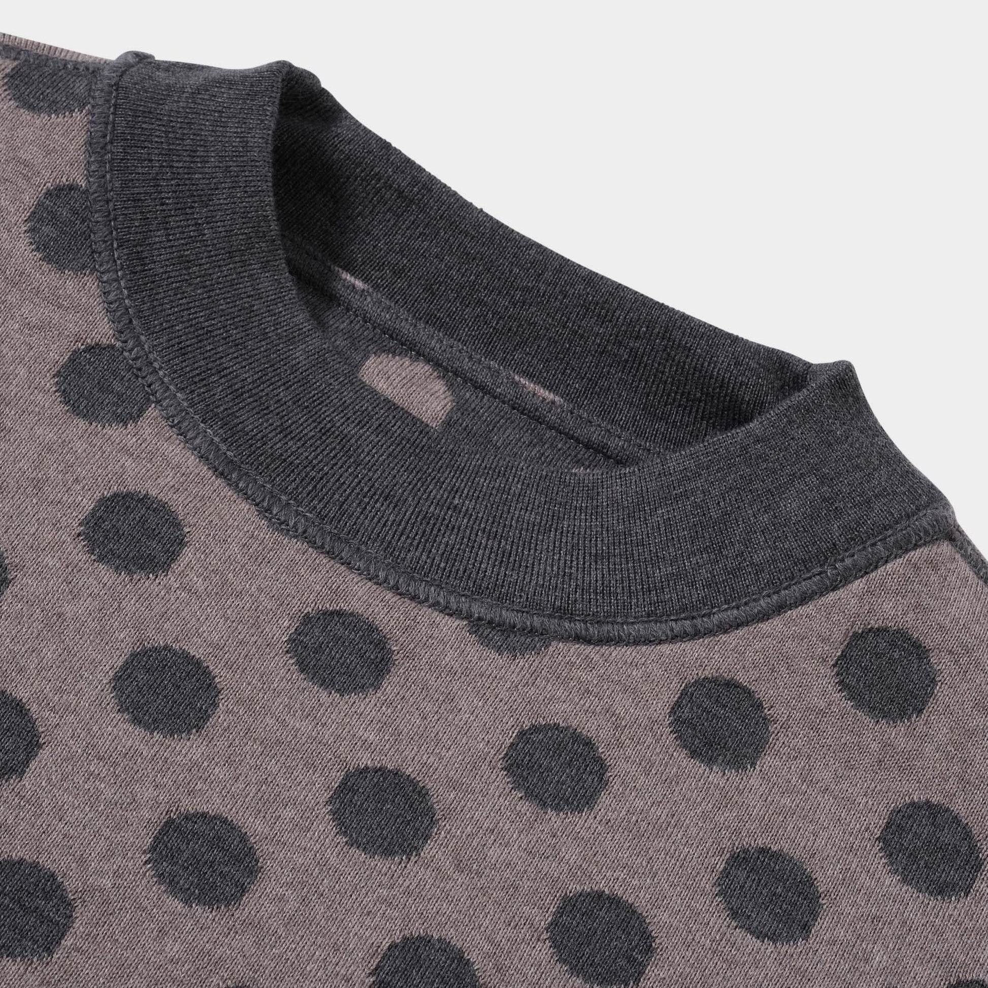 OMEN Pullover Petit Wende Dot in Farbe grey_beige_melange