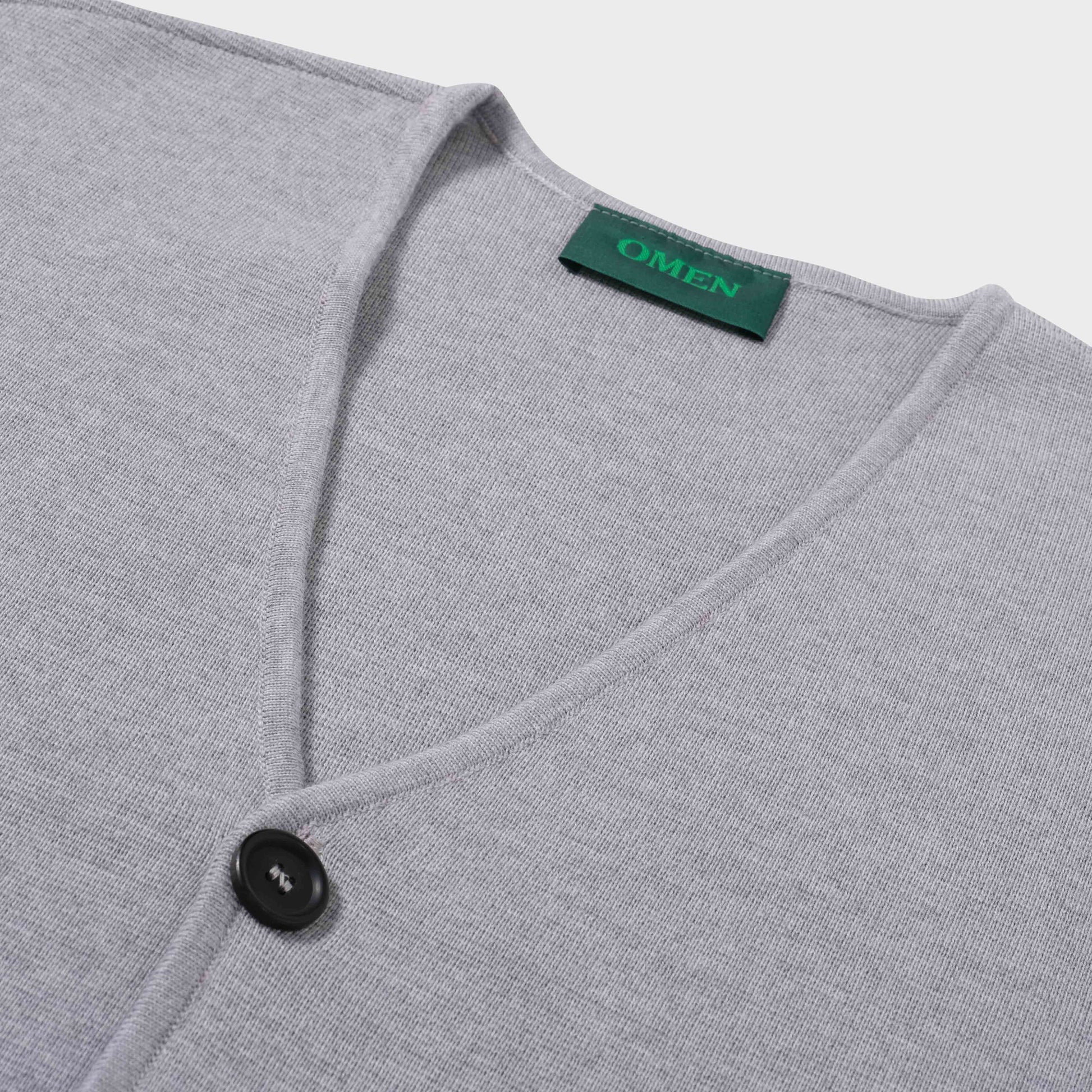 OMEN Strickjacke Buttercup PS in Farbe hellgrau