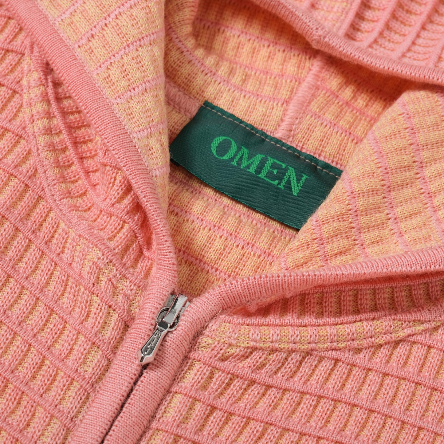OMEN Strickjacke Philli Grid in Farbe blossom_lemon