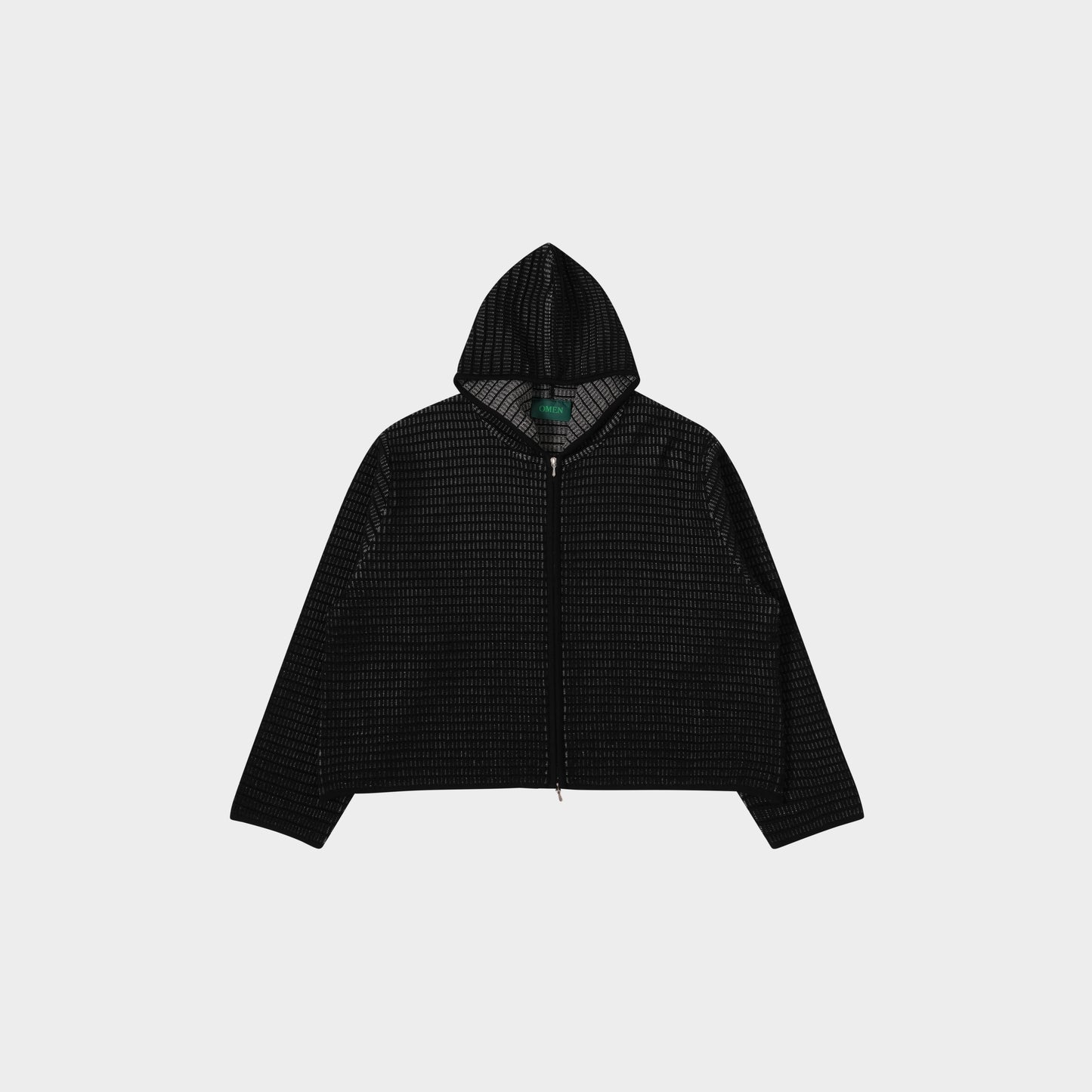 OMEN Strickjacke Philli Grid in Farbe schwarz_kalk