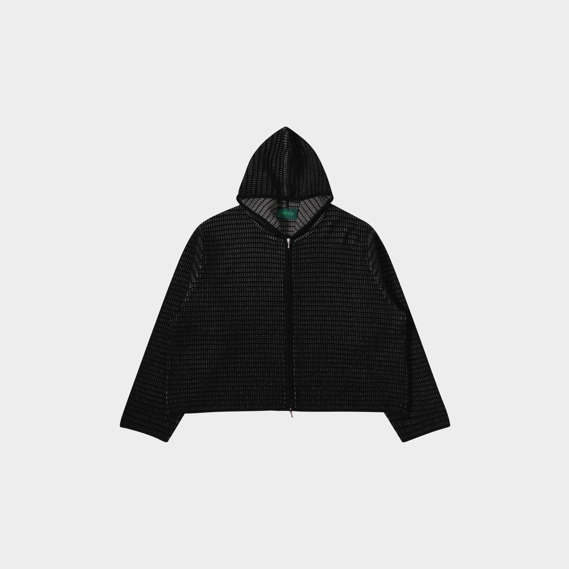 OMEN Strickjacke Philli Grid in Farbe schwarz_kalk