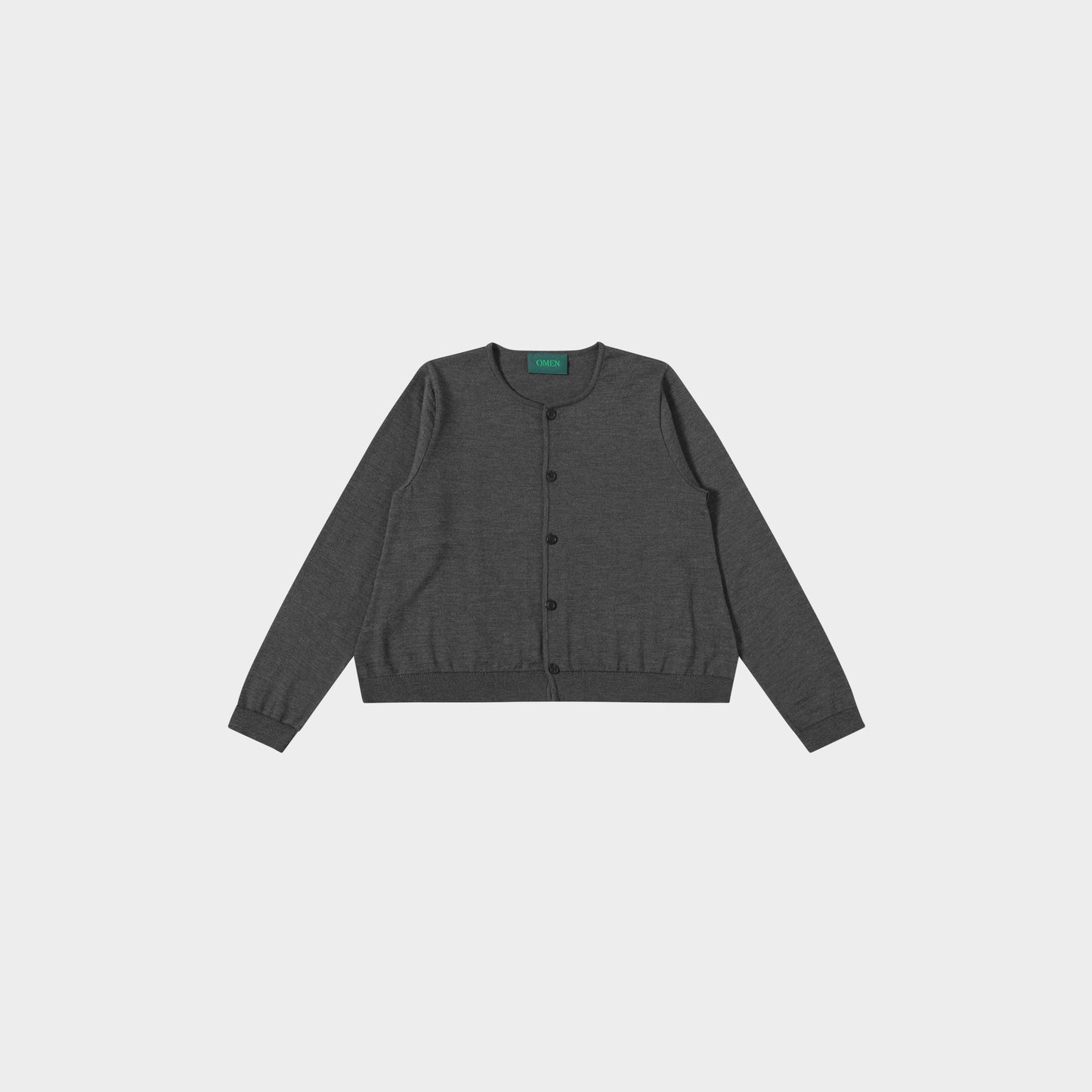 OMEN Strickjacke Pilz RL in Farbe granit