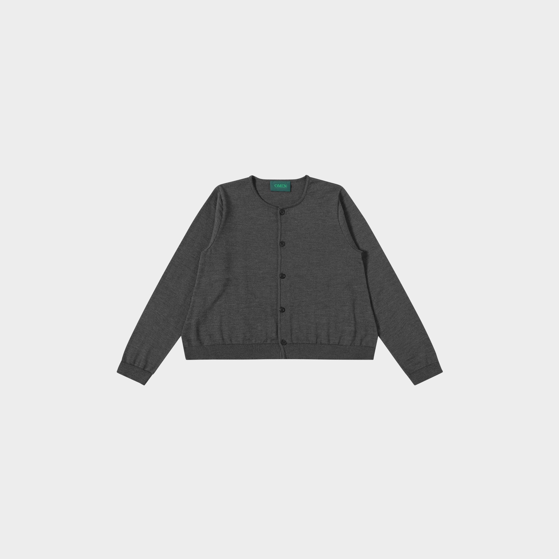 OMEN Strickjacke Pilz RL in Farbe granit