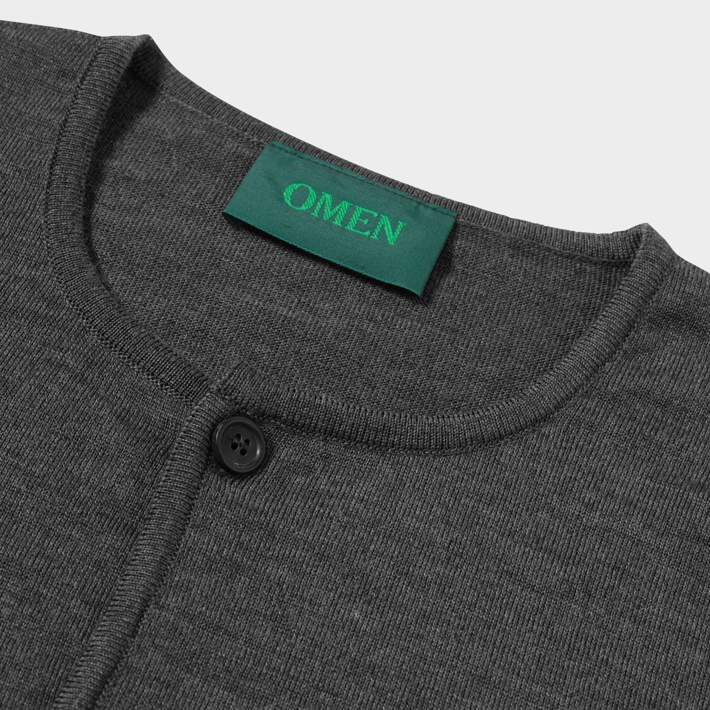 OMEN Strickjacke Pilz RL in Farbe granit