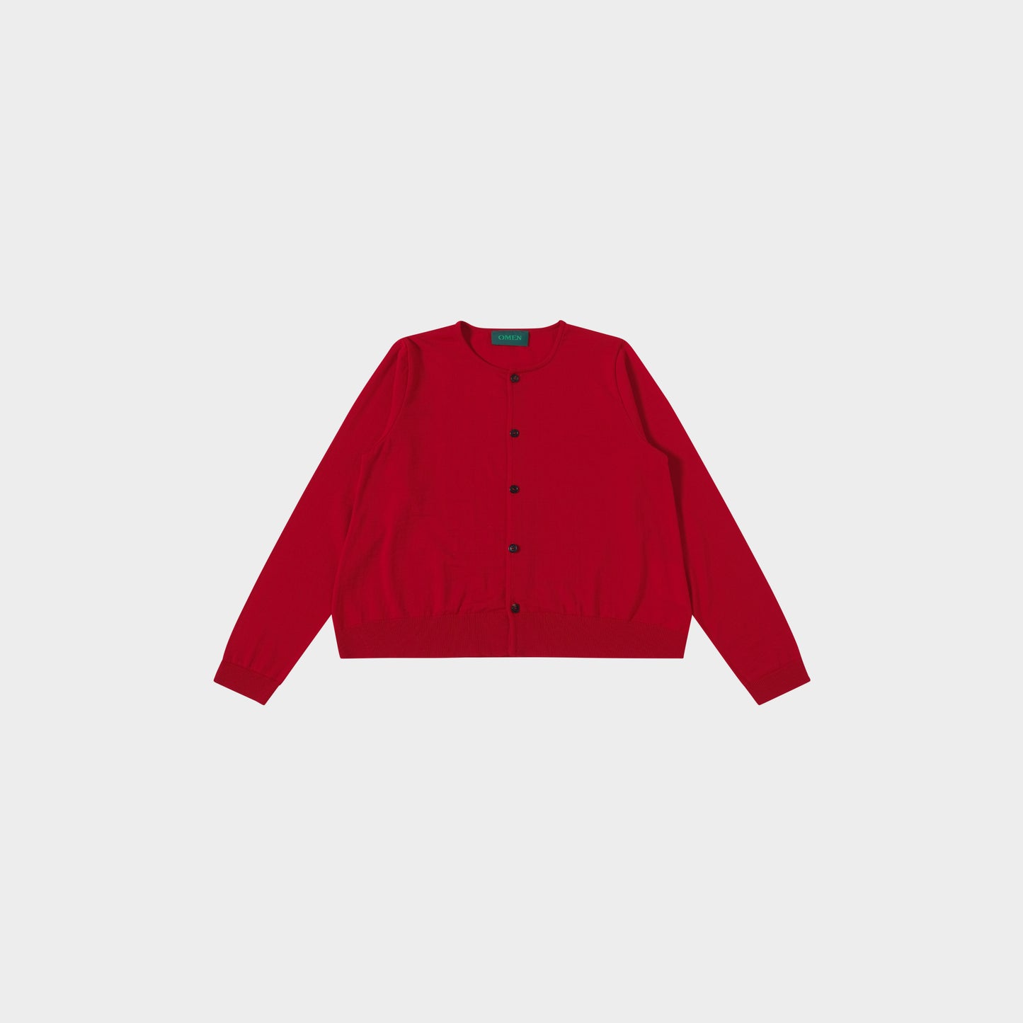 OMEN Strickjacke Pilz RL in Farbe rot