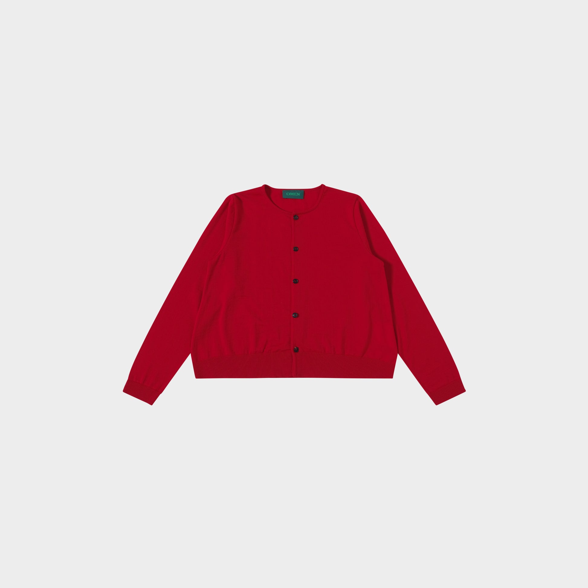 OMEN Strickjacke Pilz RL in Farbe rot