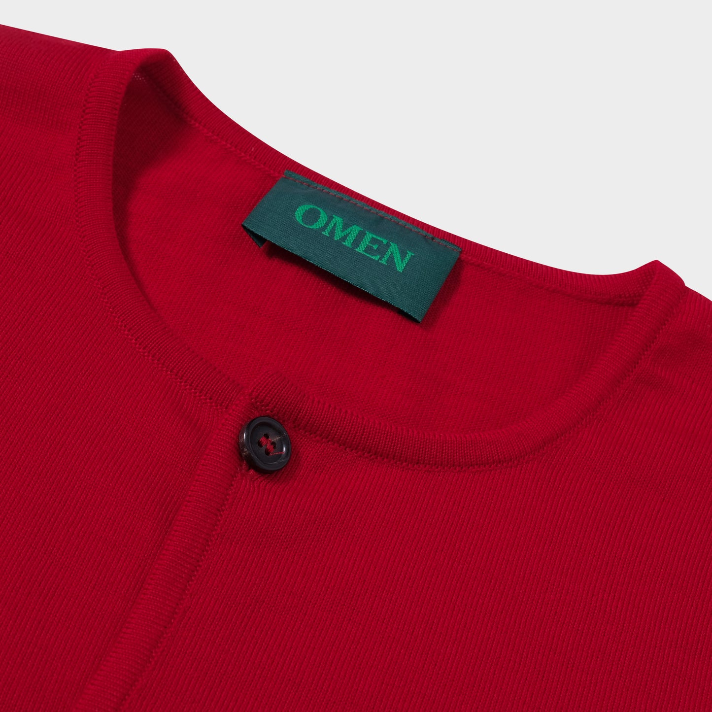 OMEN Strickjacke Pilz RL in Farbe rot