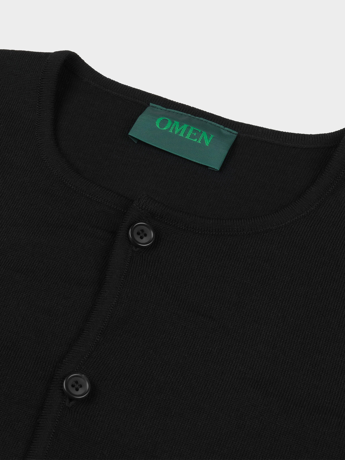 OMEN Strickjacke Pilz RL in Farbe schwarz