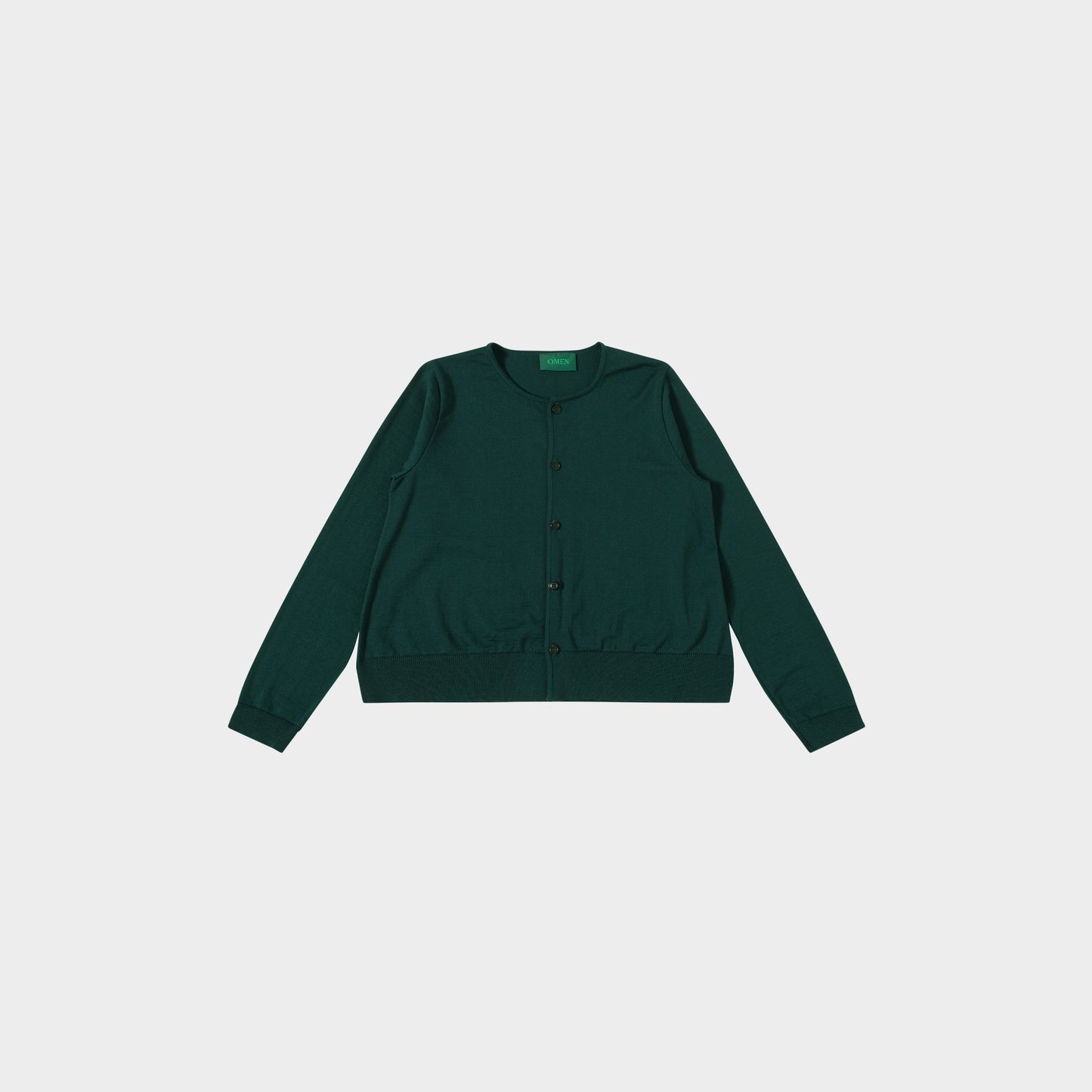 OMEN Strickjacke Pilz RL in Farbe jade