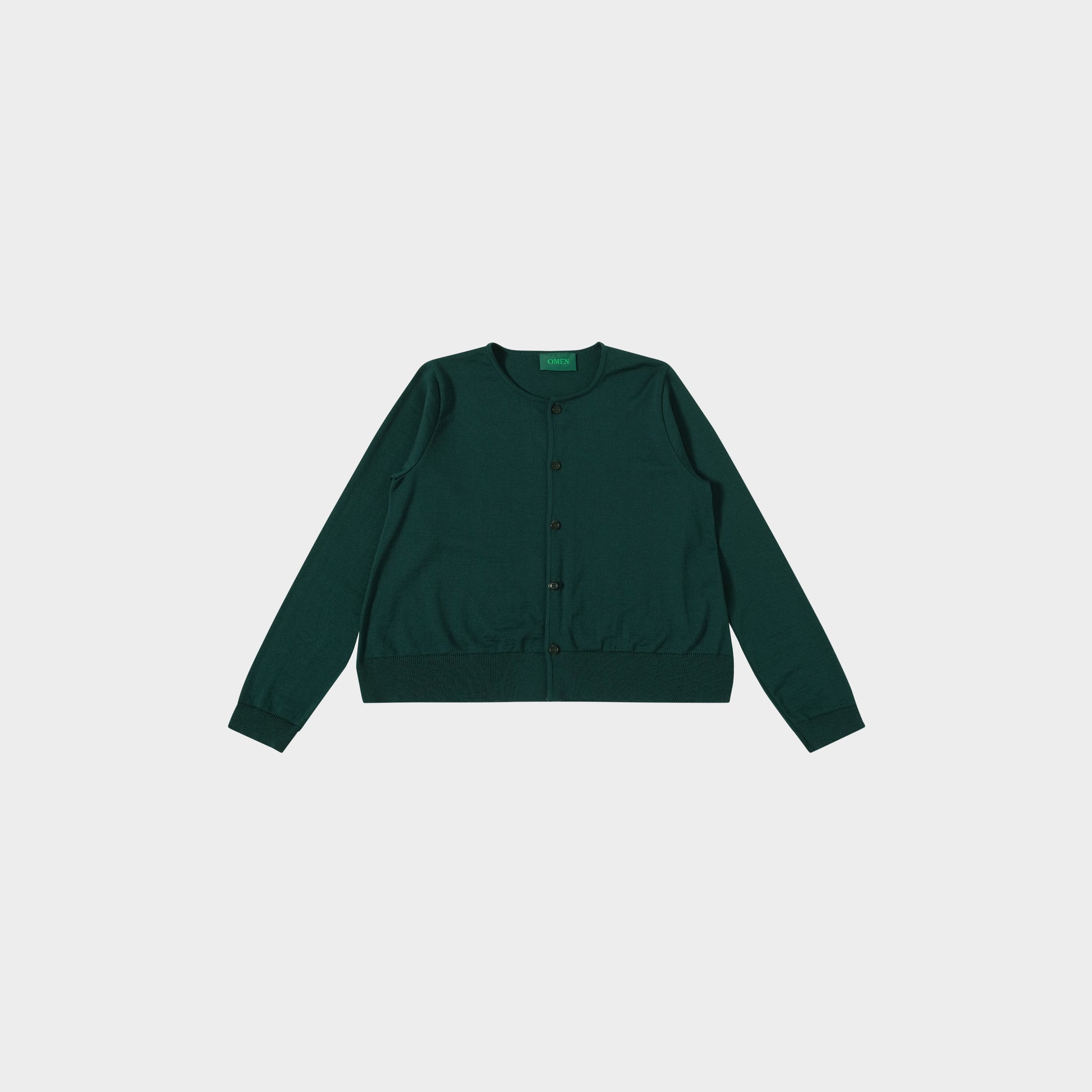 OMEN Strickjacke Pilz RL in Farbe jade