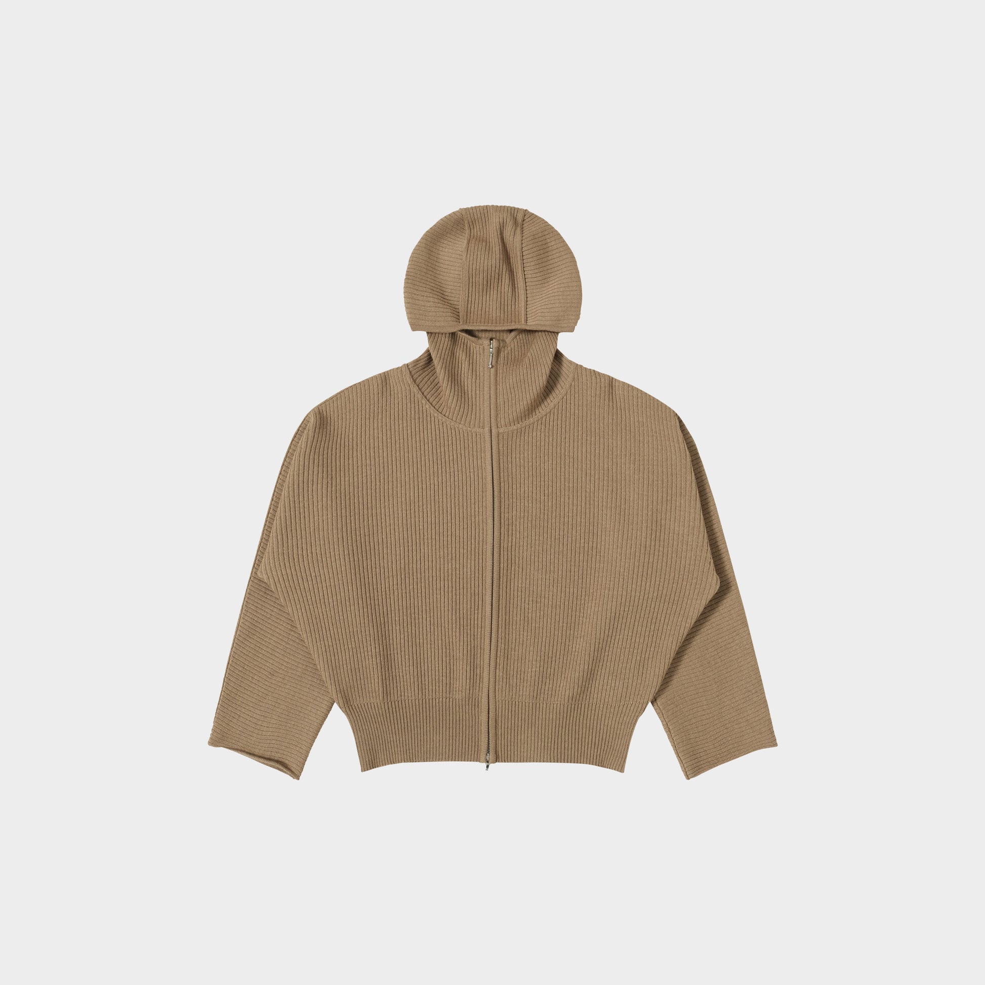 OMEN Strickjacke Sakura Rippe in Farbe caramel