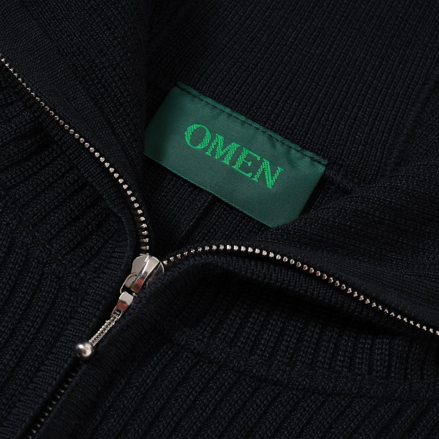 OMEN Strickjacke Sakura Rippe in Farbe marine