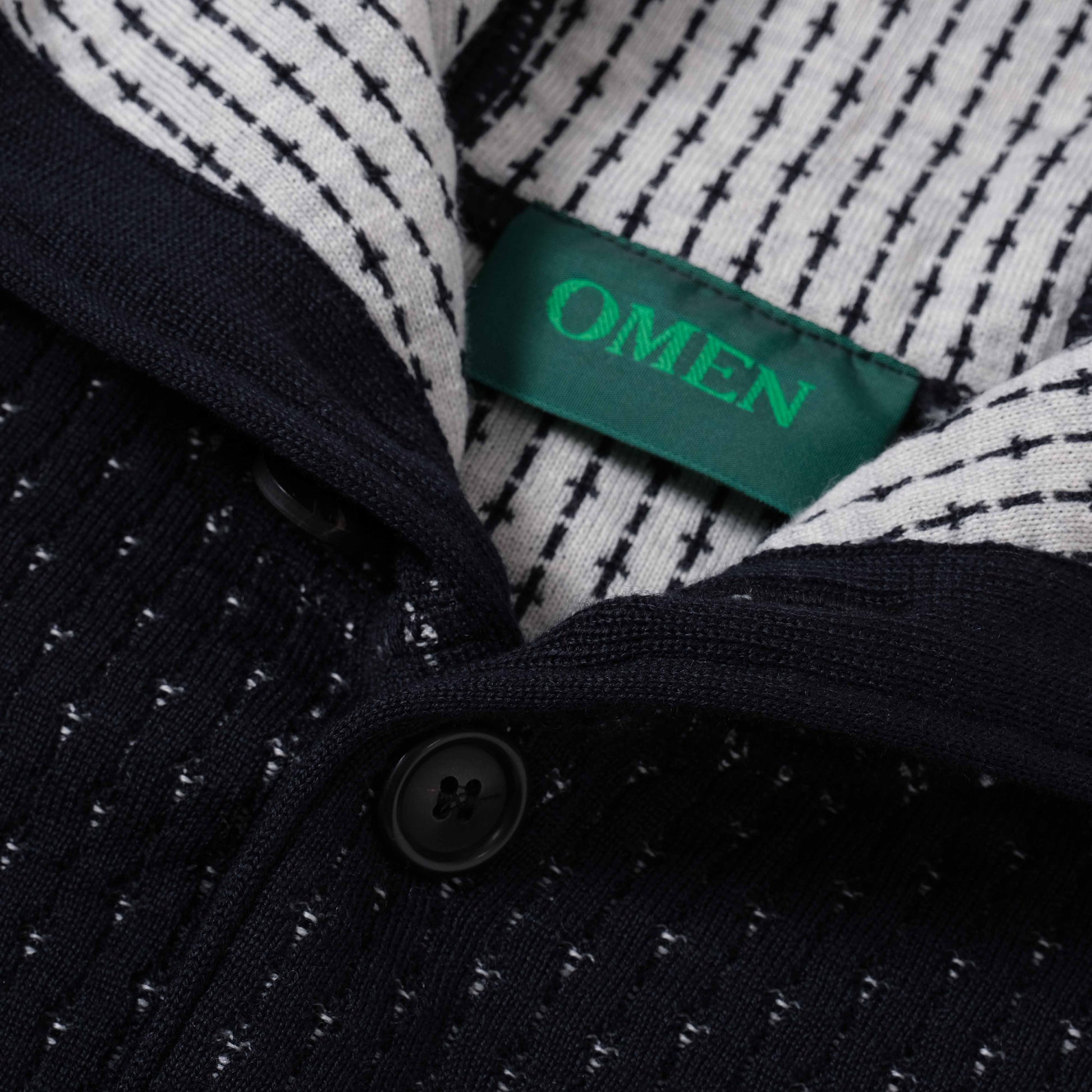 OMEN Strickjacke Tömmchen Kapuze Hawk in Farbe marine_natur