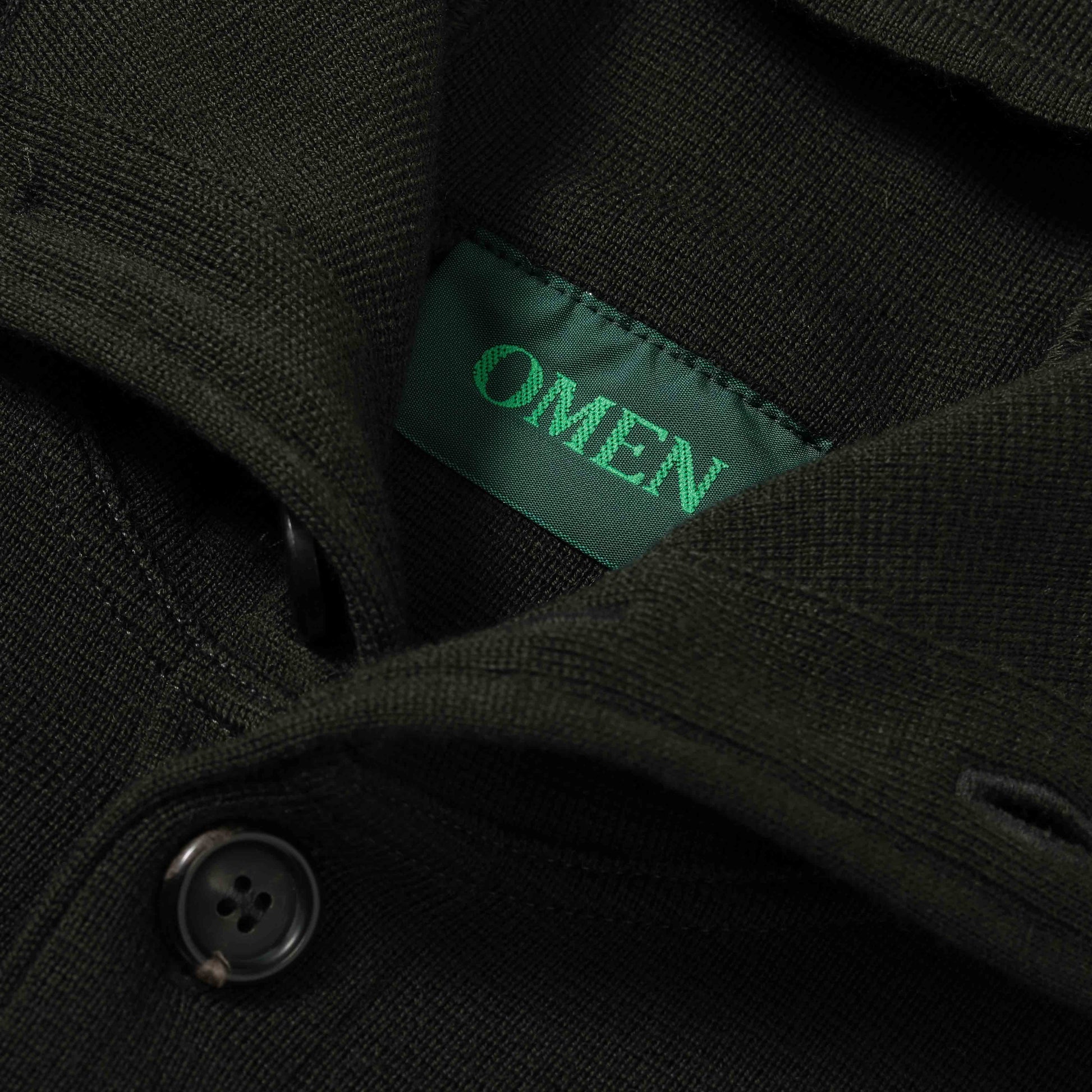 OMEN Strickjacke Tömmchen Kapuze PS in Farbe forest
