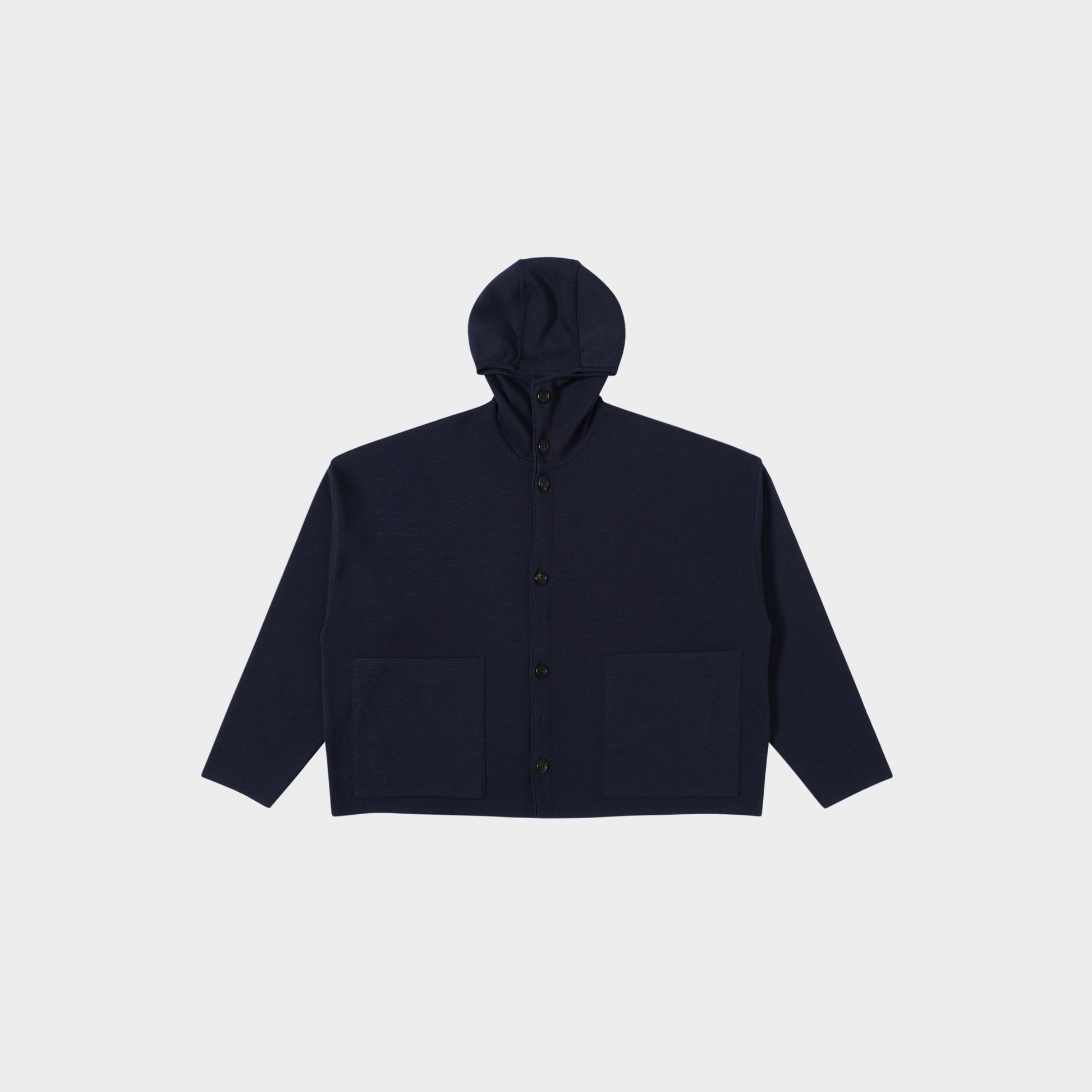 OMEN Strickjacke Tömmchen Kapuze PS in Farbe marine