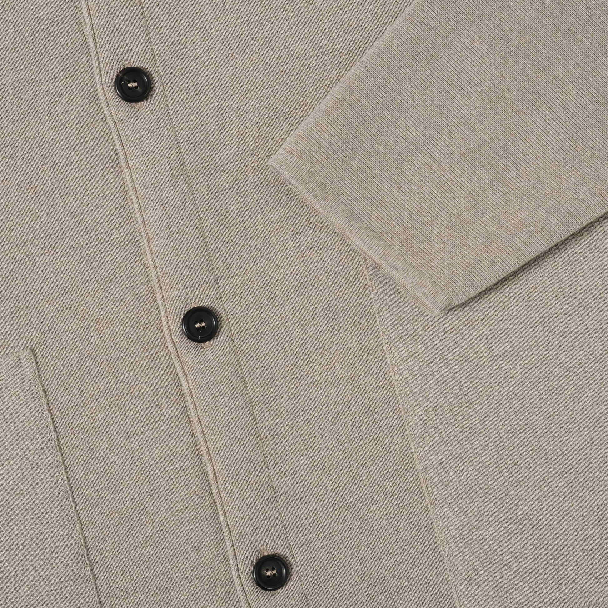 OMEN Strickjacke Tömmchen Kapuze PS in Farbe lama