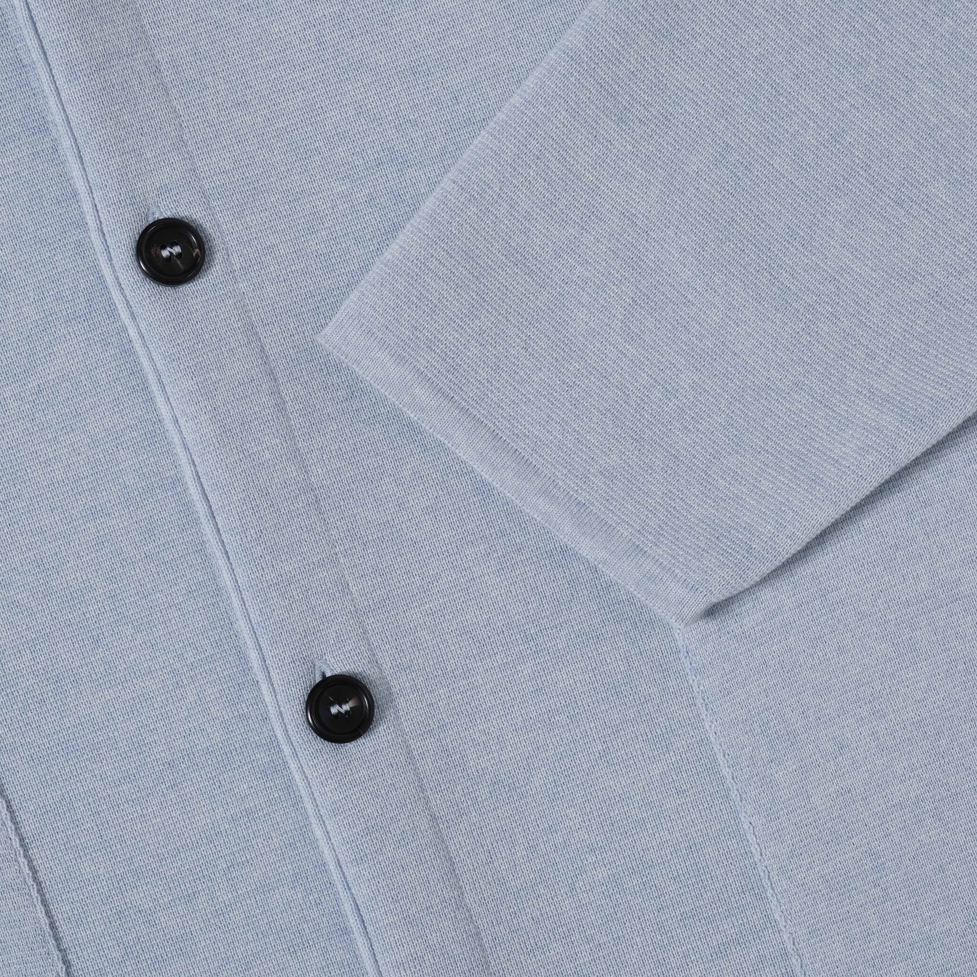 OMEN Strickjacke Tömmchen Kapuze PS in Farbe arctic_blue