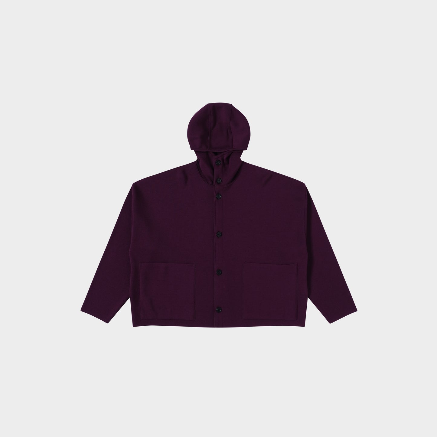 OMEN Strickjacke Tömmchen Kapuze PS in Farbe grape