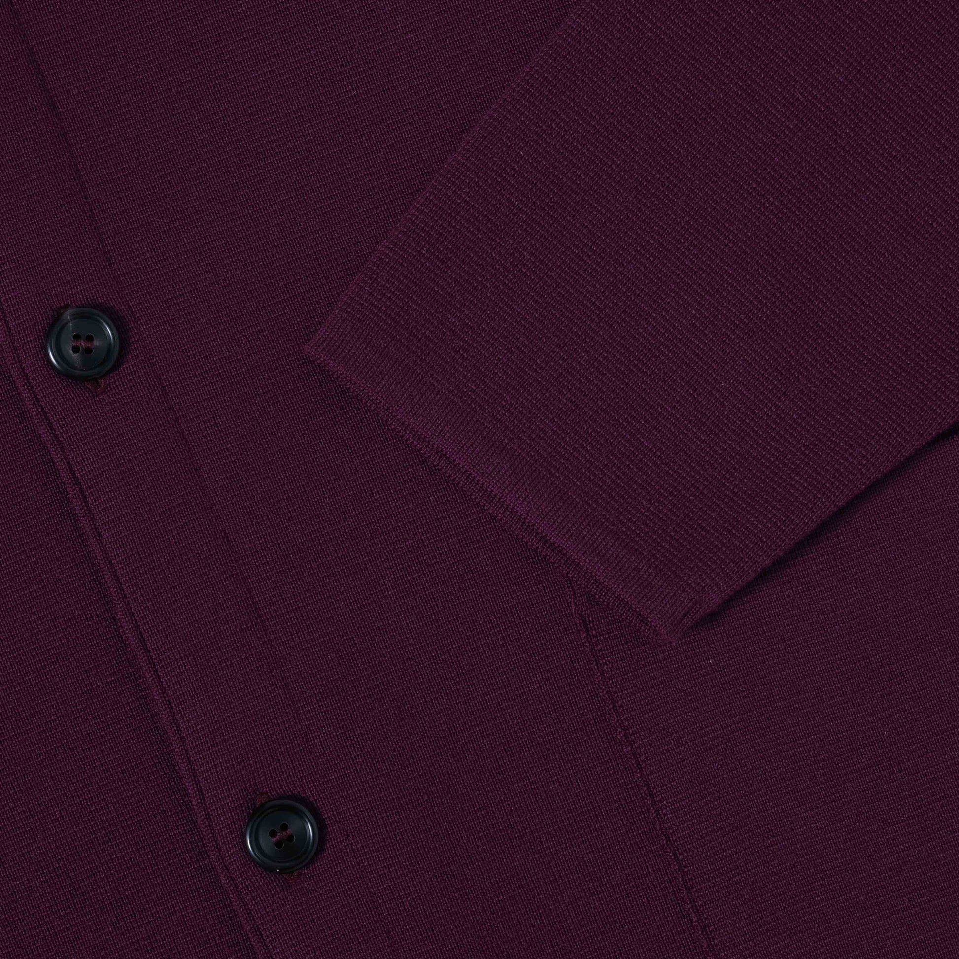 OMEN Strickjacke Tömmchen Kapuze PS in Farbe grape