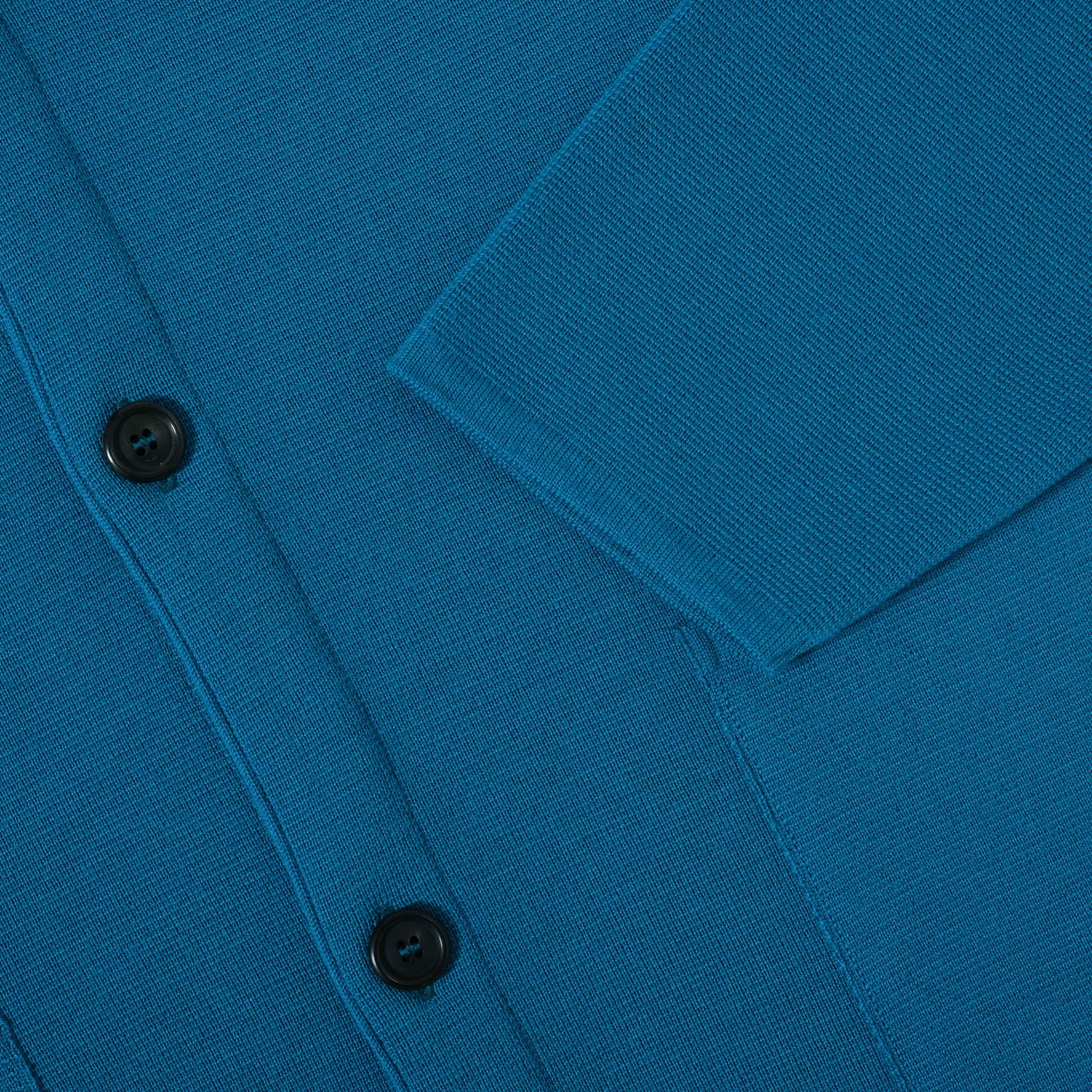 OMEN Strickjacke Tömmchen Kapuze PS in Farbe myconos_blue