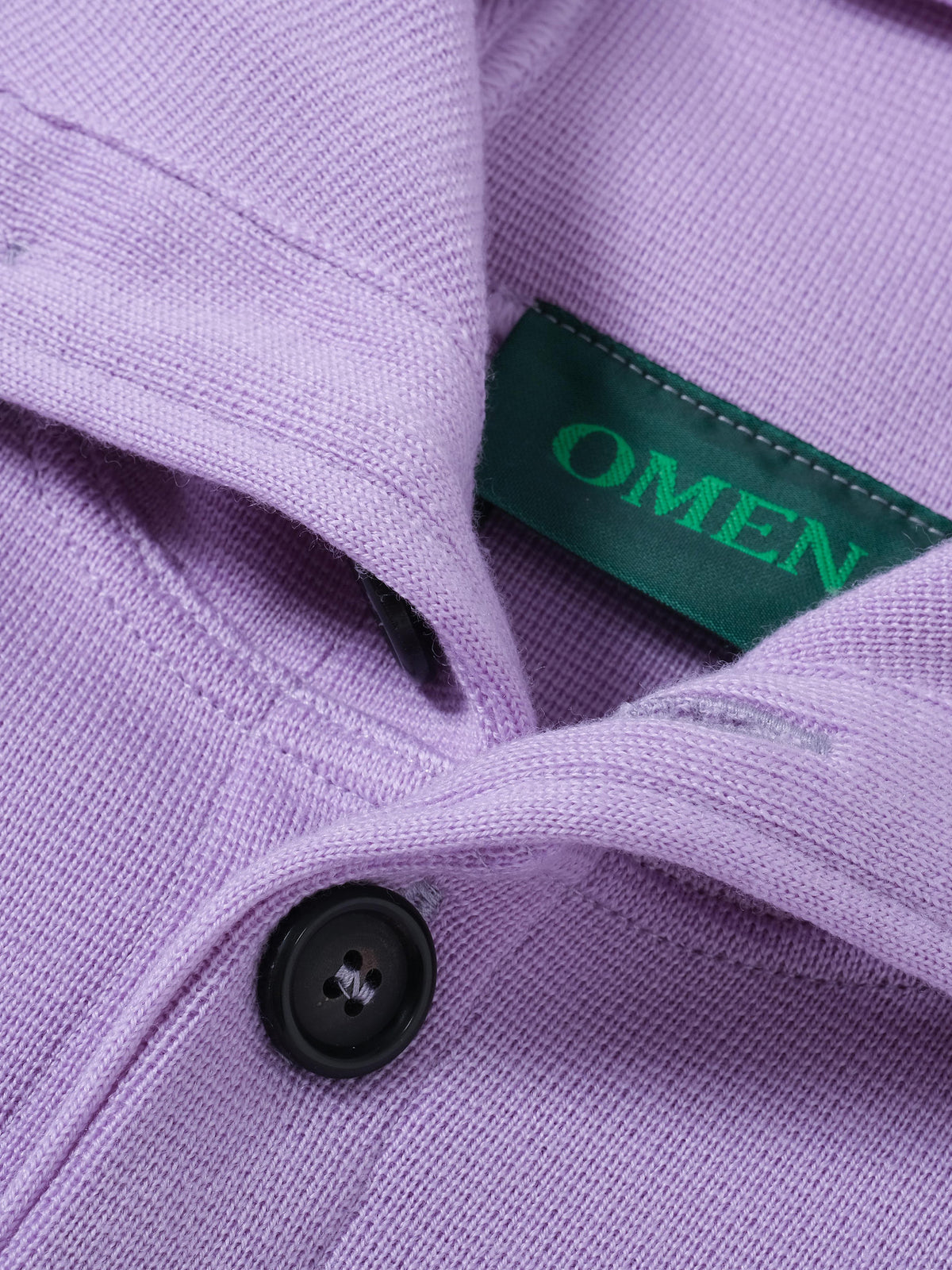 OMEN Strickjacke Tömmchen Kapuze PS in Farbe viola
