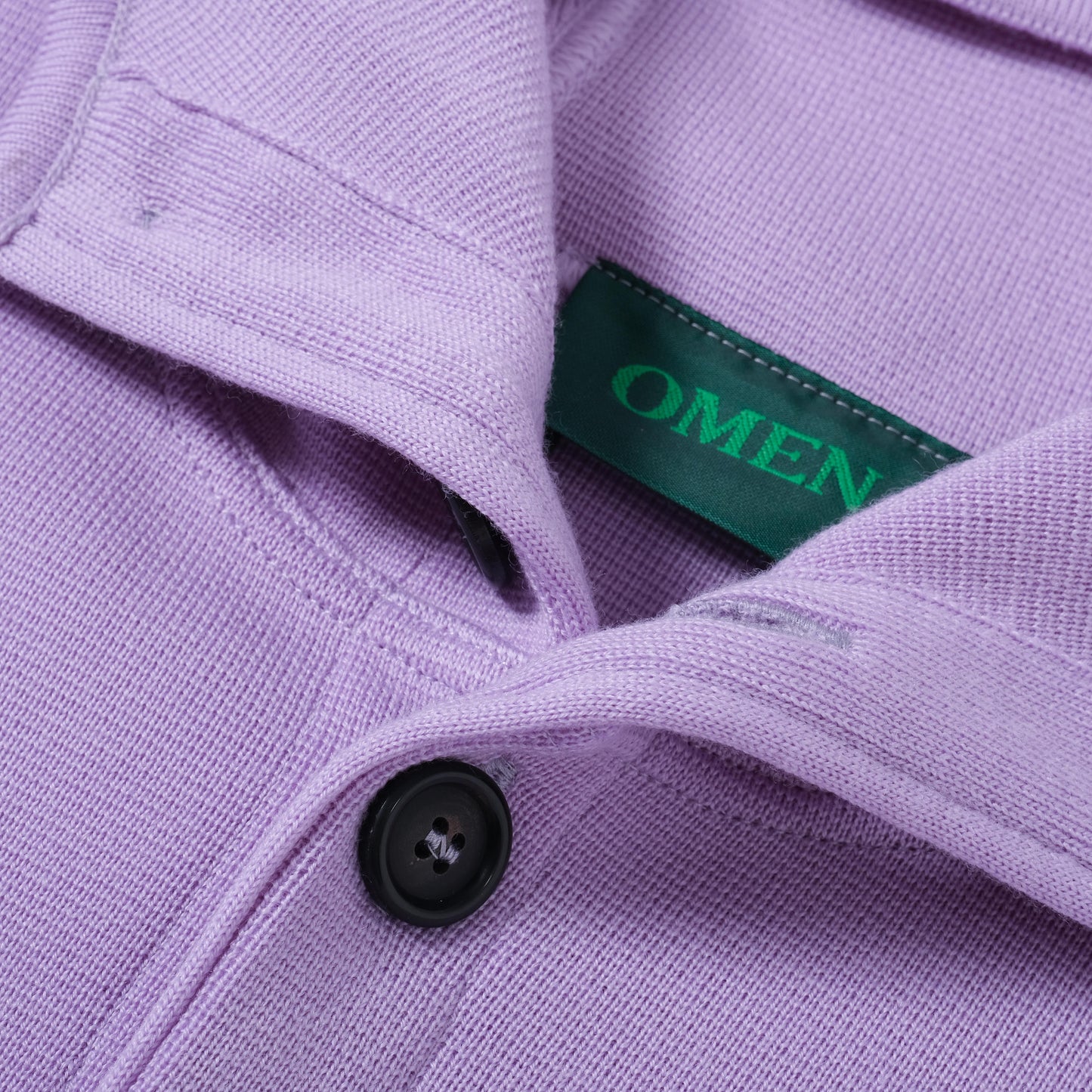 OMEN Strickjacke Tömmchen Kapuze PS in Farbe viola