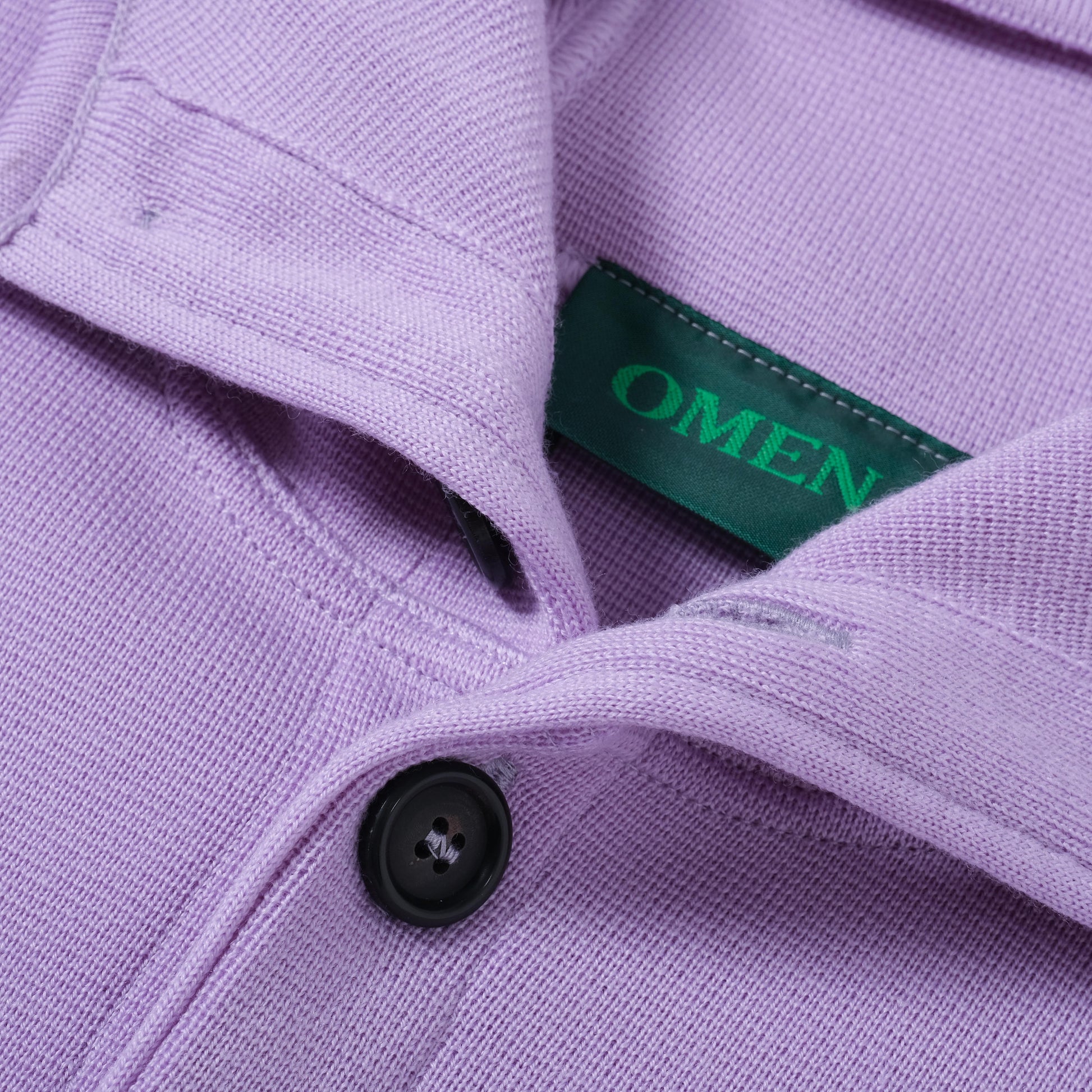 OMEN Strickjacke Tömmchen Kapuze PS in Farbe viola