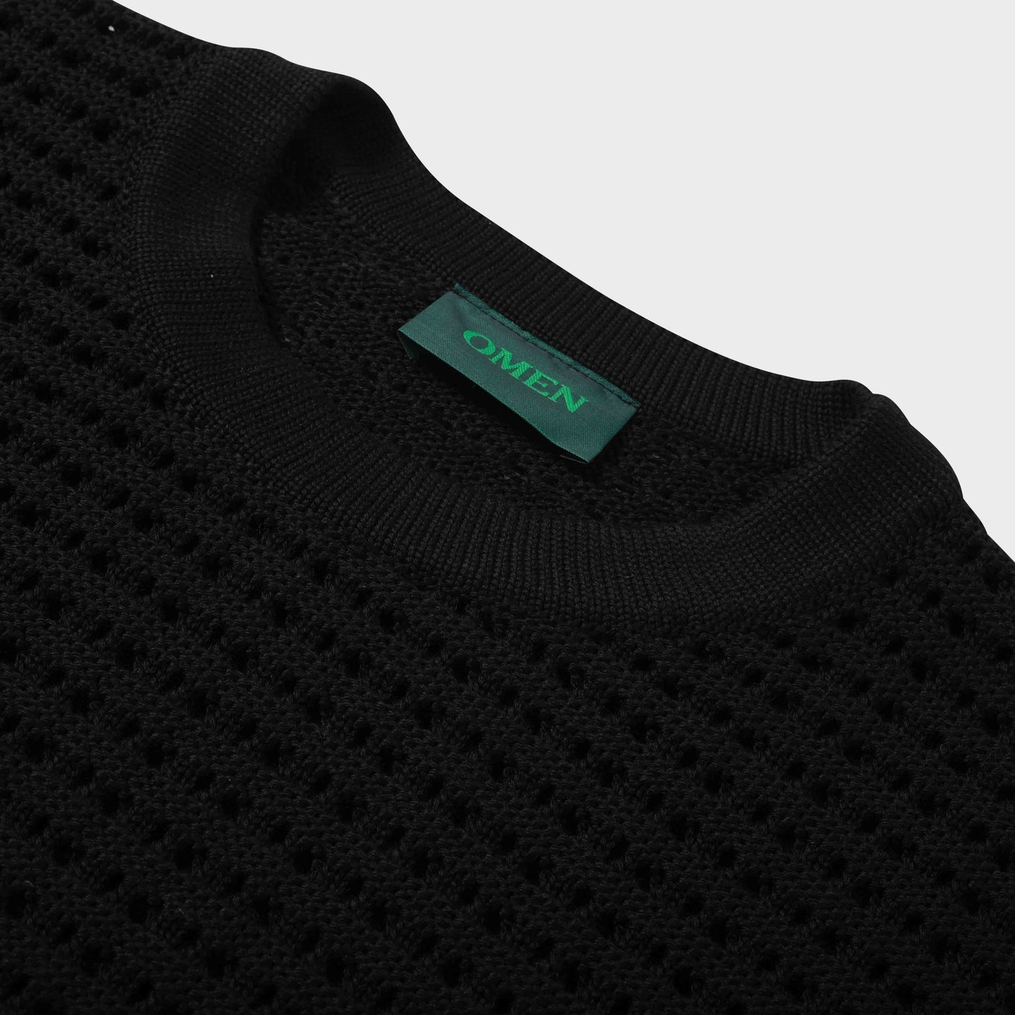 OMEN Pullover Edith Scale Ajour in Farbe schwarz