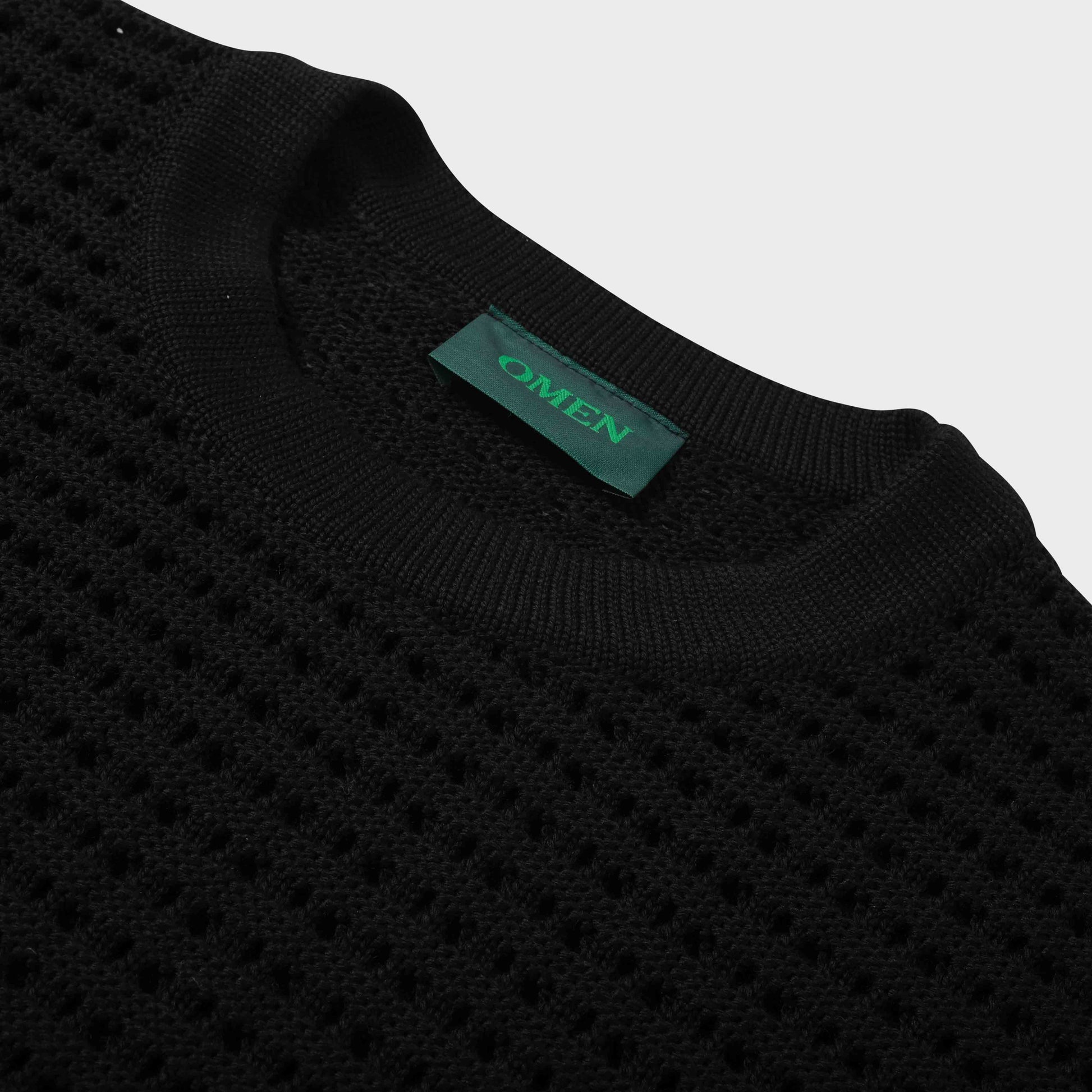 OMEN Pullover Edith Scale Ajour in Farbe schwarz