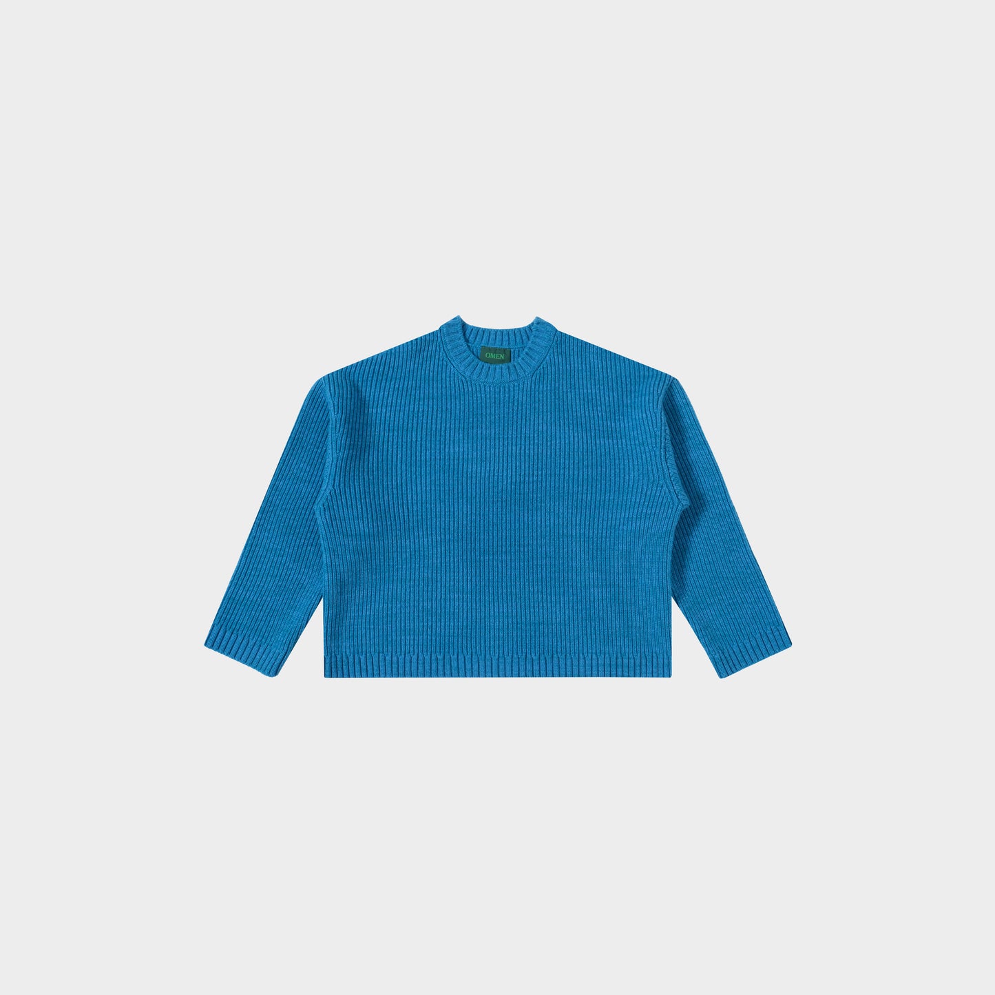 OMEN Pullover Mars Rippe in Farbe electricblue