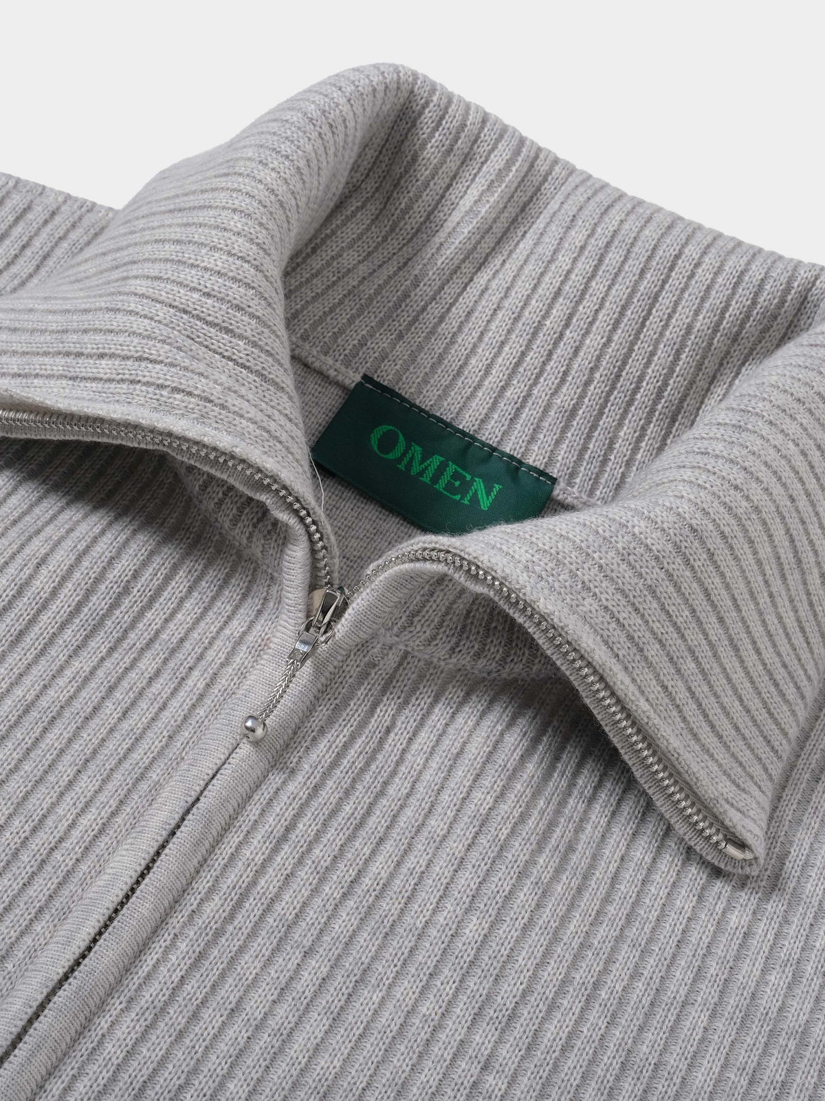 OMEN Pullover Maya Rippe in Farbe natur