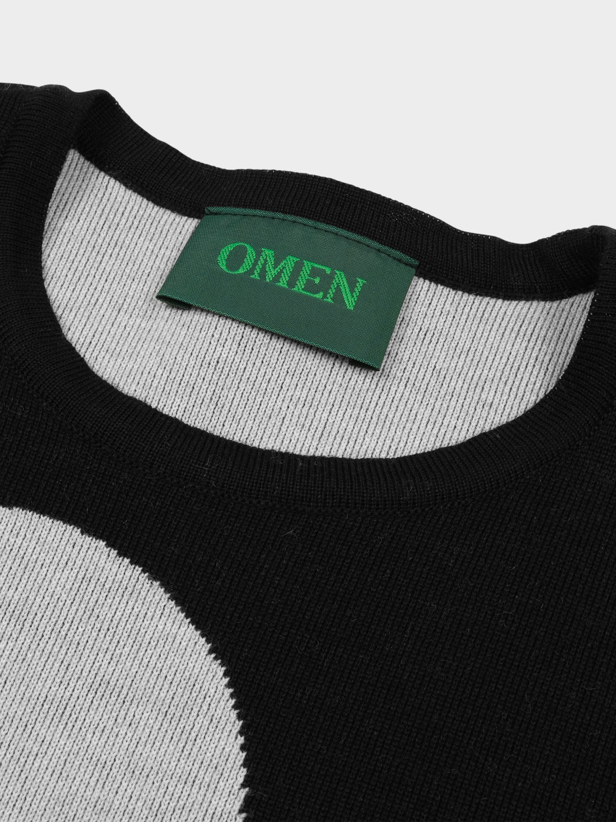 OMEN Pullover April Kreise DS in Farbe schwarz_grau