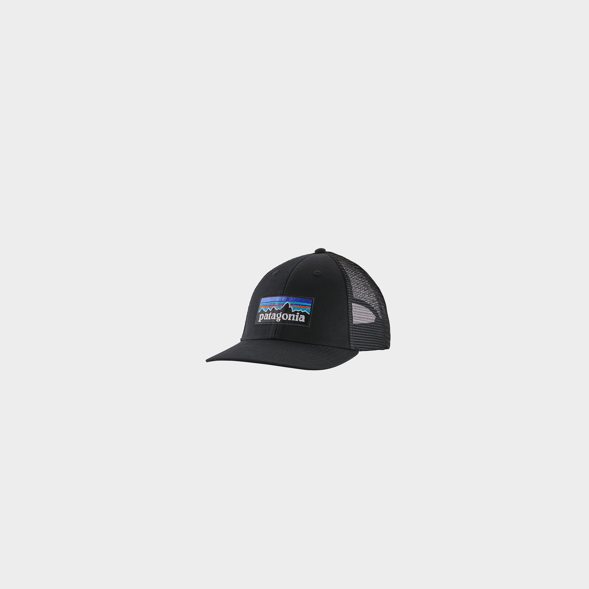 Patagonia P-6 Logo LoPro Trucker Hat in Farbe black
