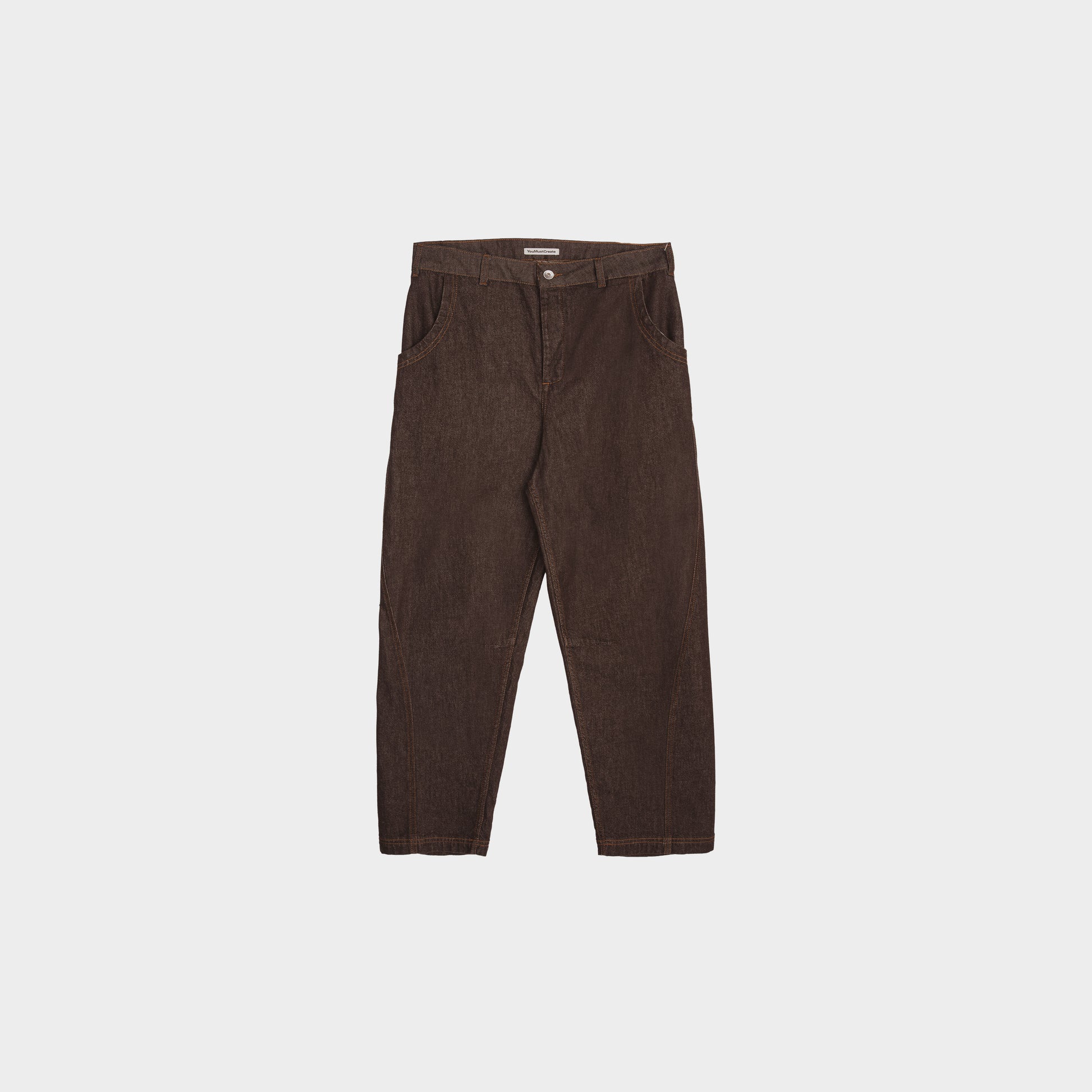 YMC Twister Seam Trouser in Farbe brown
